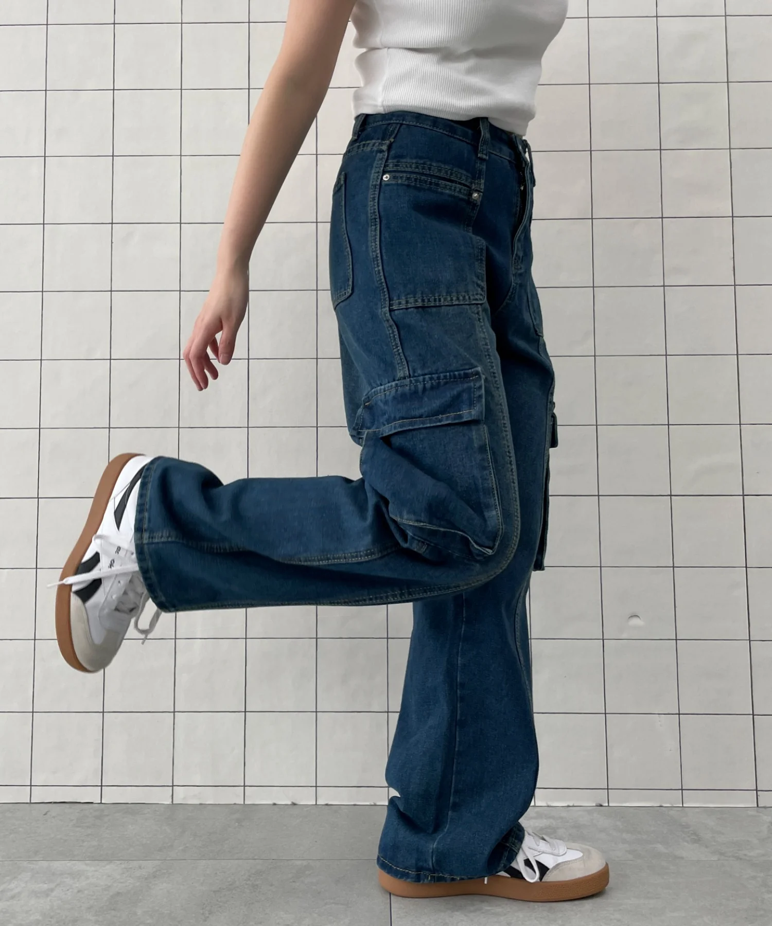 マルチポケットワイドカーゴパンツ - Image 5