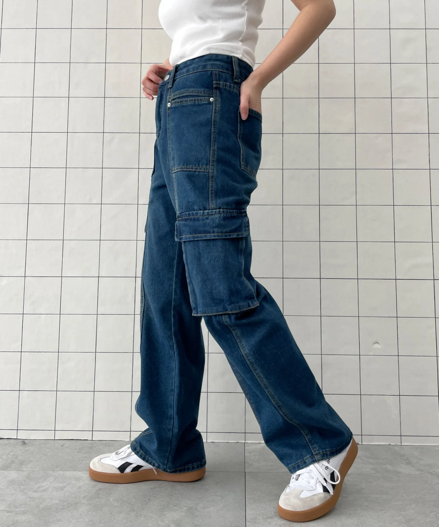 マルチポケットワイドカーゴパンツ - Image 6