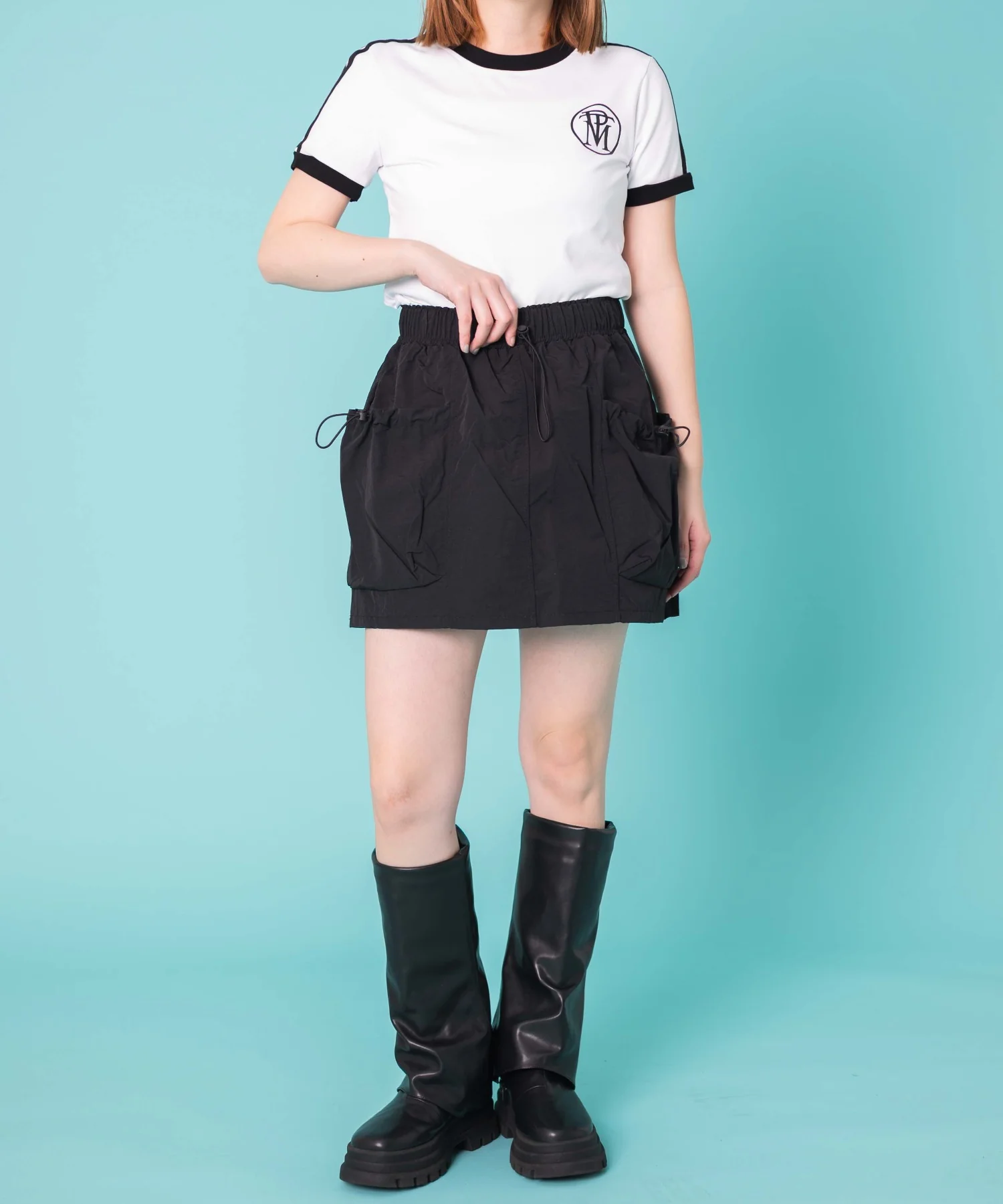 ドローコードナイロンミニスカパン - Image 4