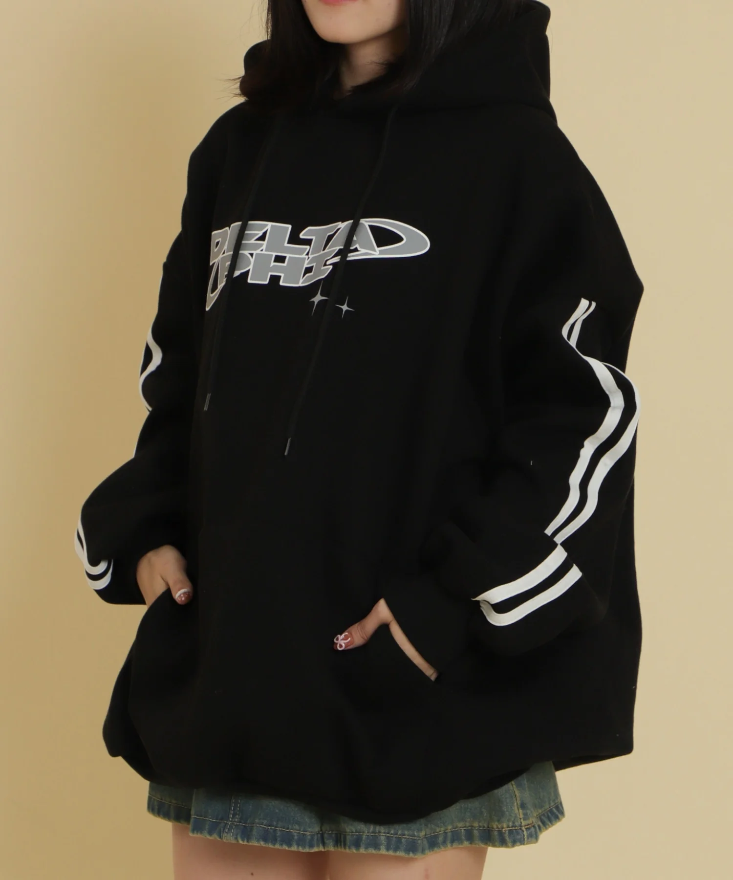 2ラインロゴビッグパーカー - Image 9