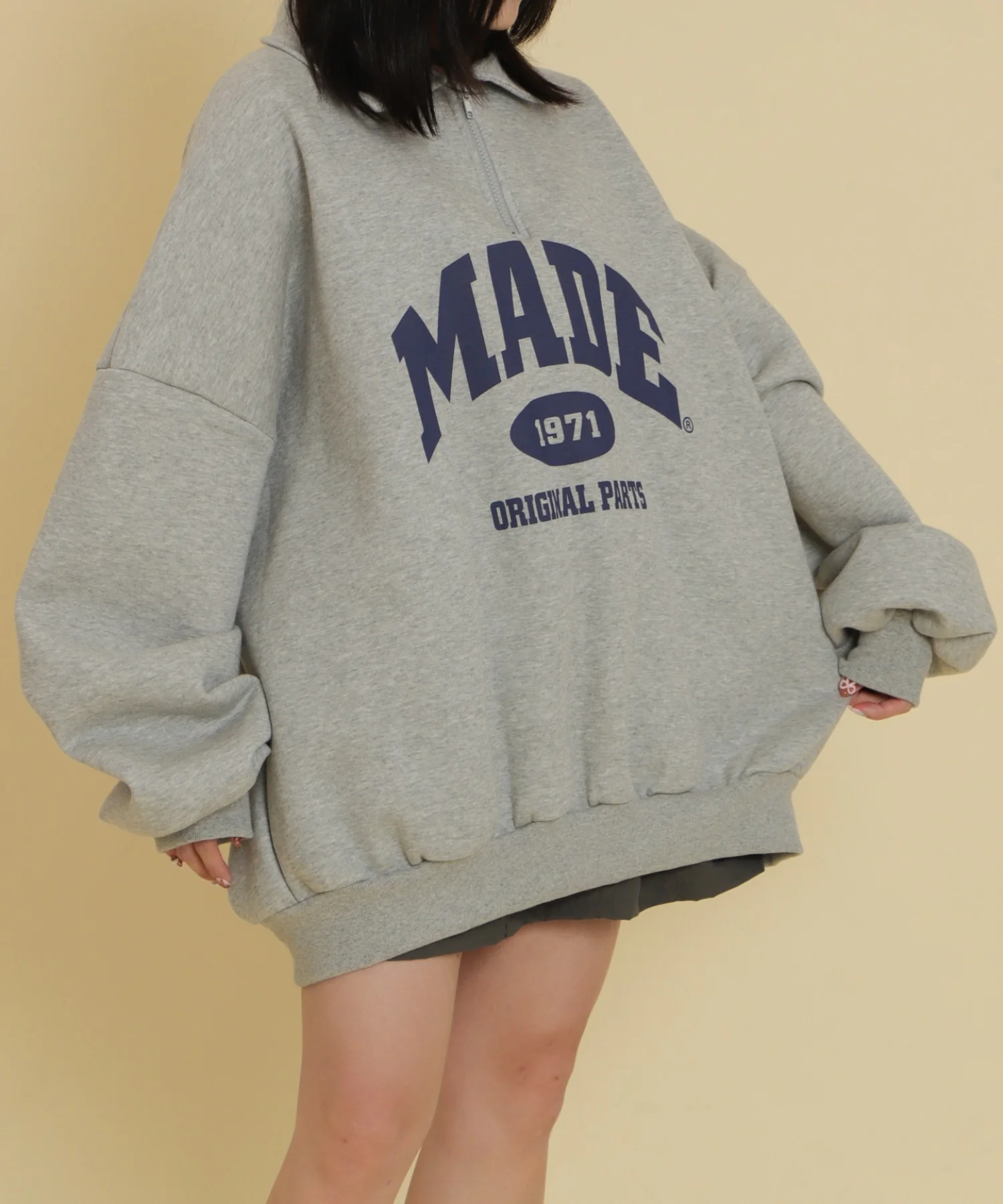 ハーフZIPカレッジビッグスウェット - Image 10