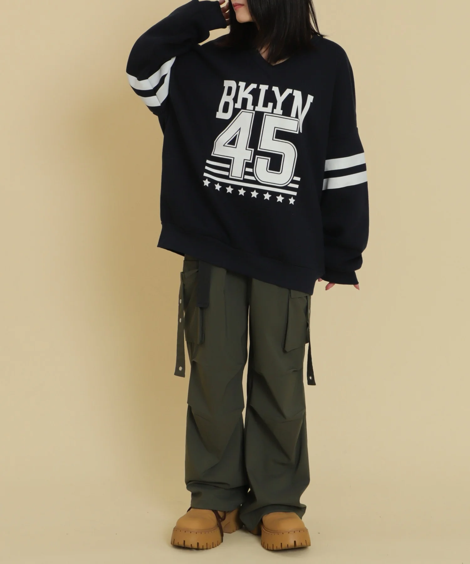BKLYNナンバービッグスウェット - Image 3