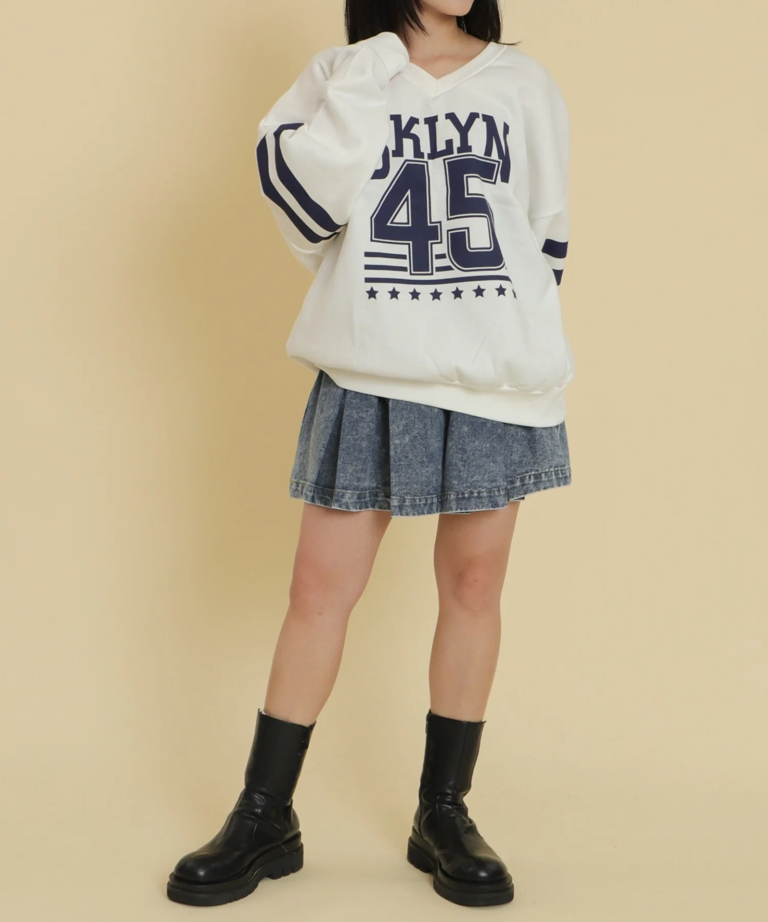 BKLYNナンバービッグスウェット - Image 4