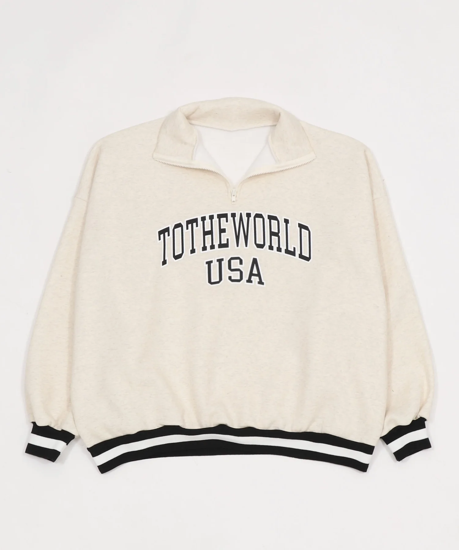 ラインリブハーフZIPビッグスウェット - Image 11