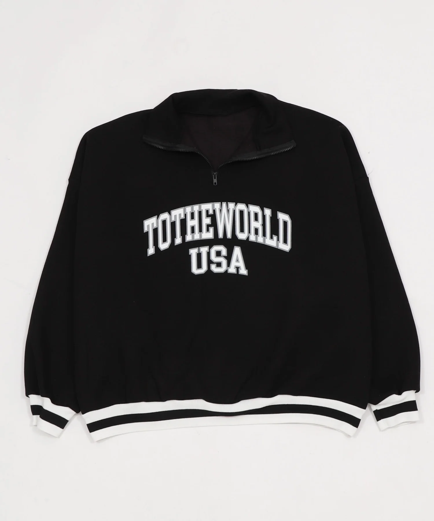 ラインリブハーフZIPビッグスウェット - Image 12