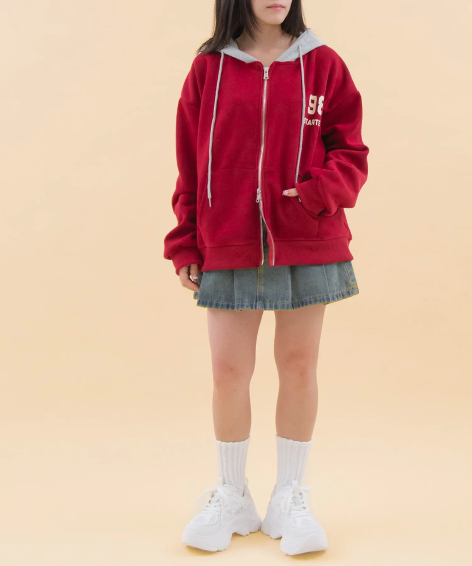 バイカラーナンバリングジップパーカー - Image 12