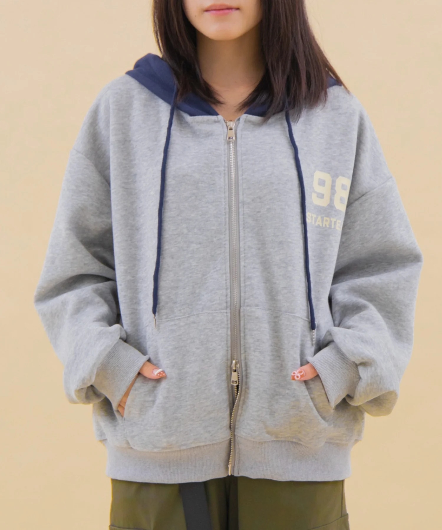 バイカラーナンバリングジップパーカー - Image 13