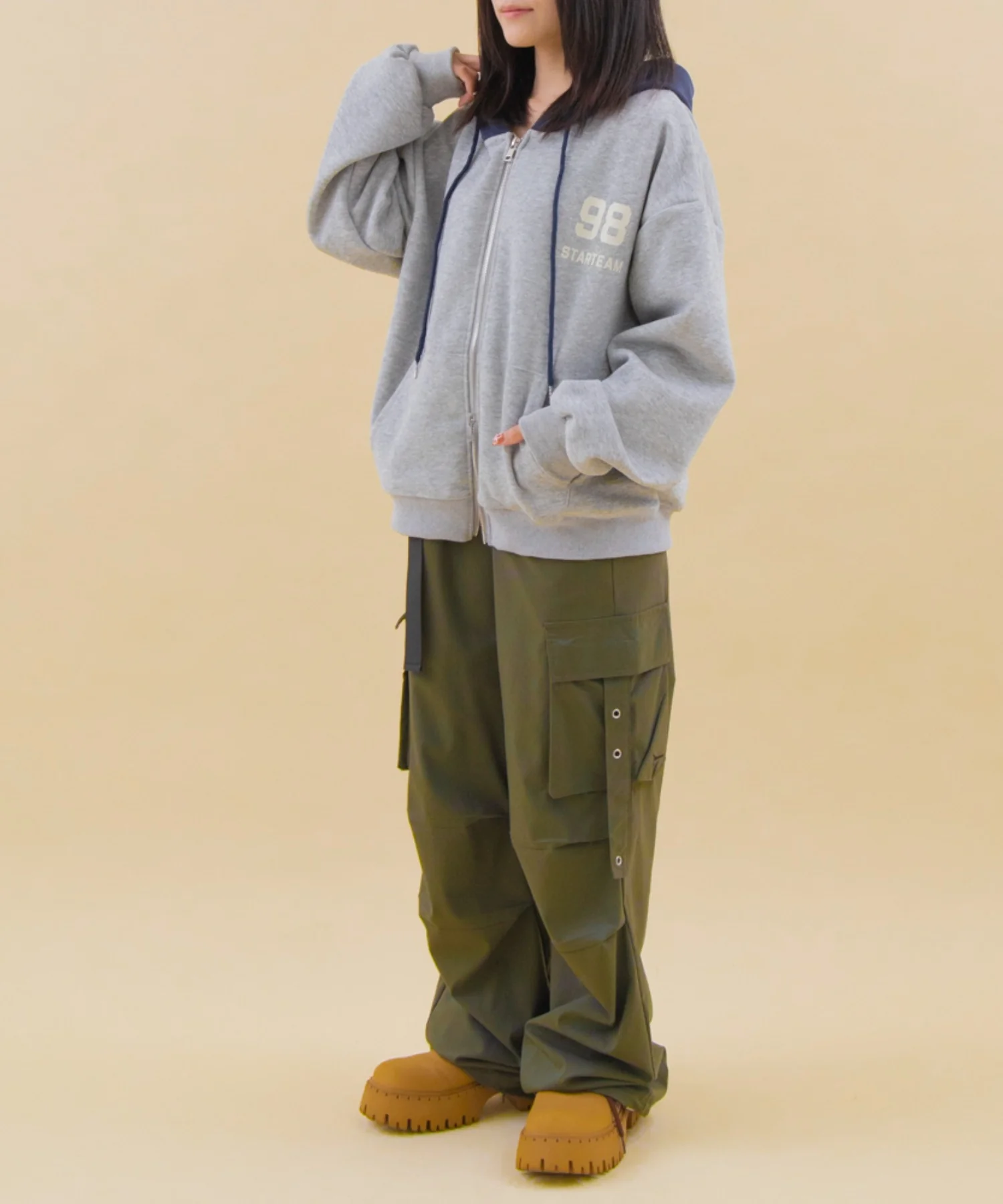 バイカラーナンバリングジップパーカー - Image 15