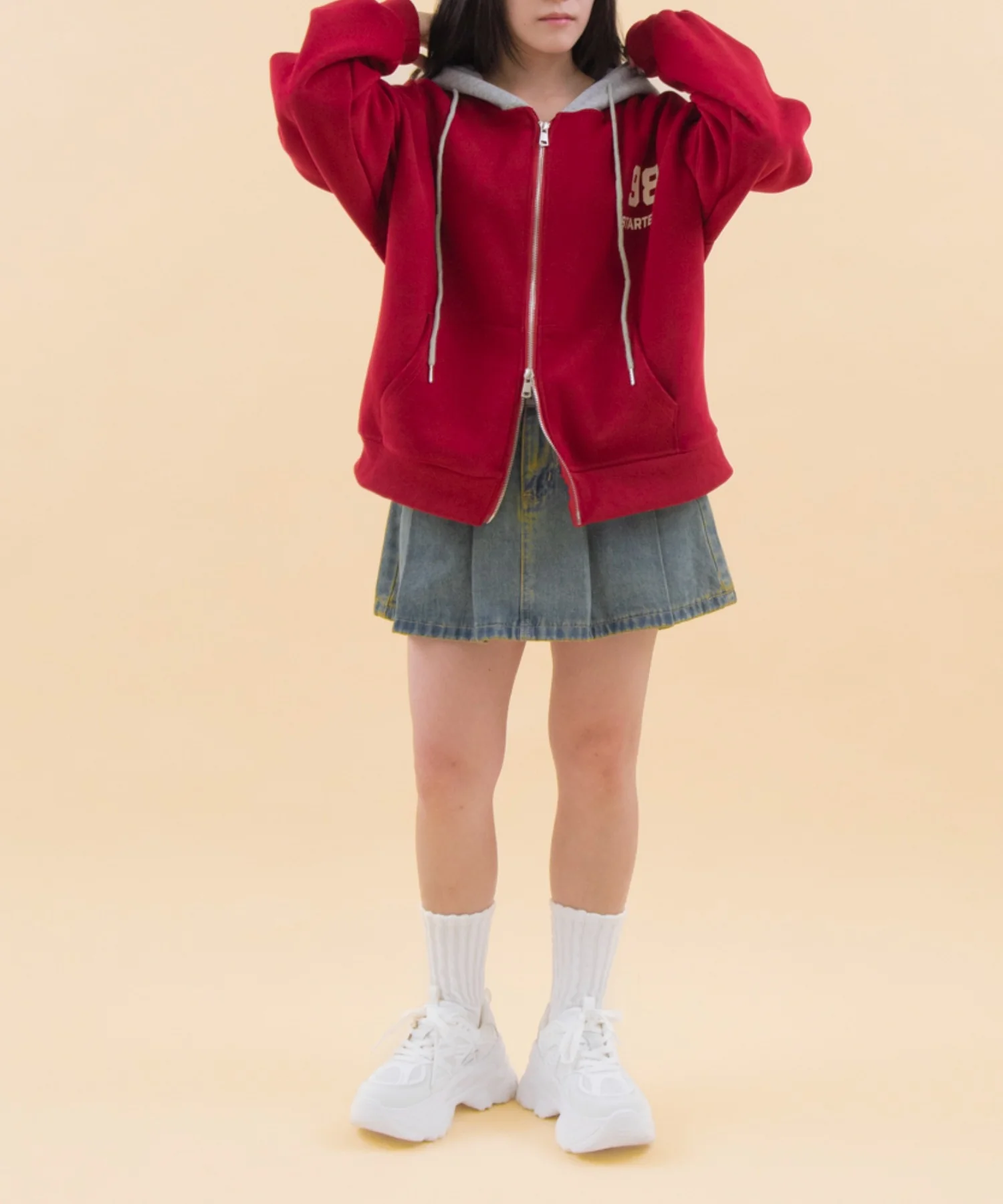 バイカラーナンバリングジップパーカー - Image 5