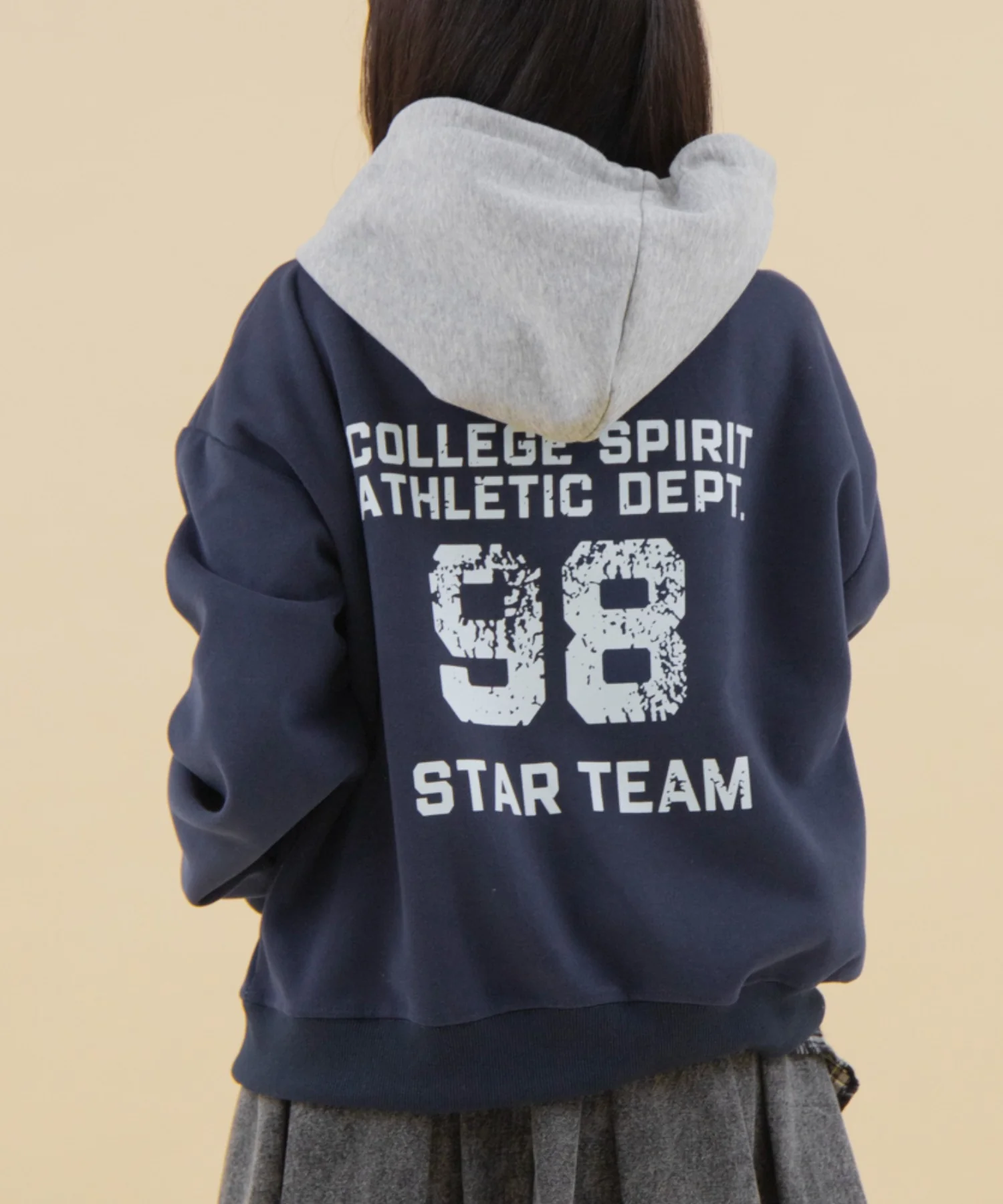 バイカラーナンバリングジップパーカー - Image 8