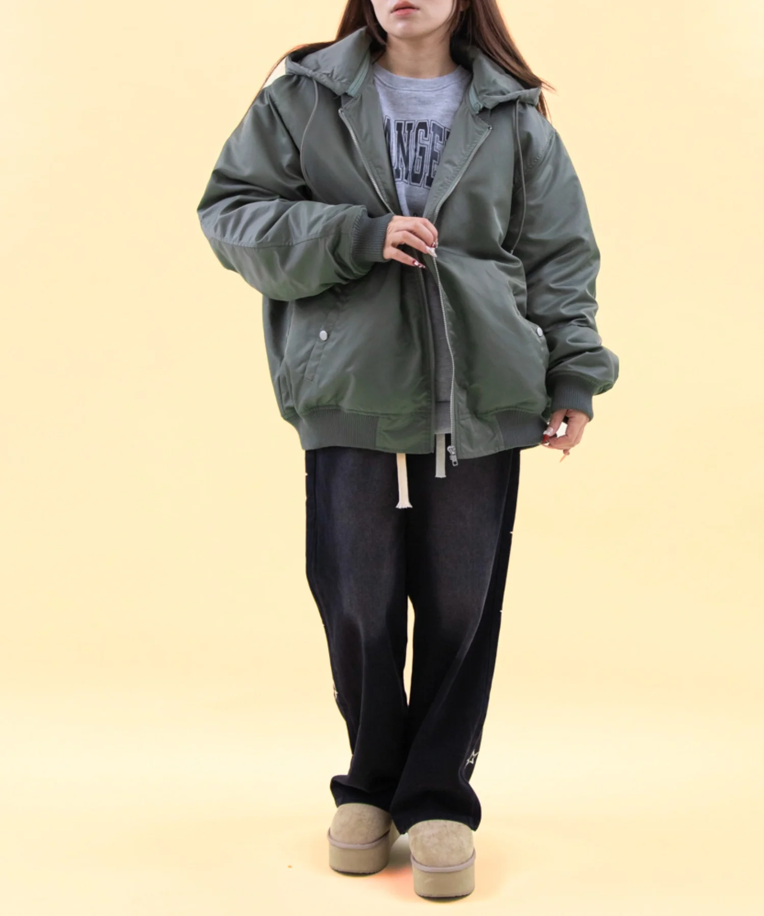 2WAYフーデッドBIGブルゾン - Image 12