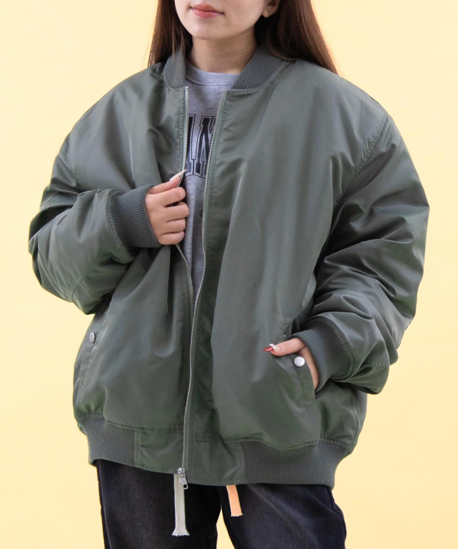 2WAYフーデッドBIGブルゾン - Image 2