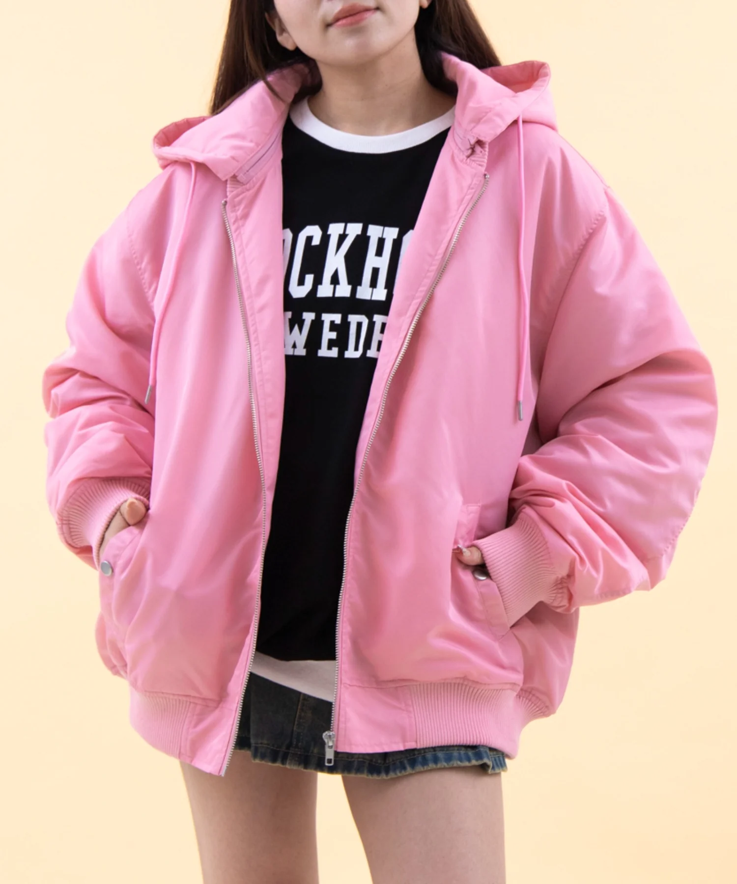 2WAYフーデッドBIGブルゾン - Image 3
