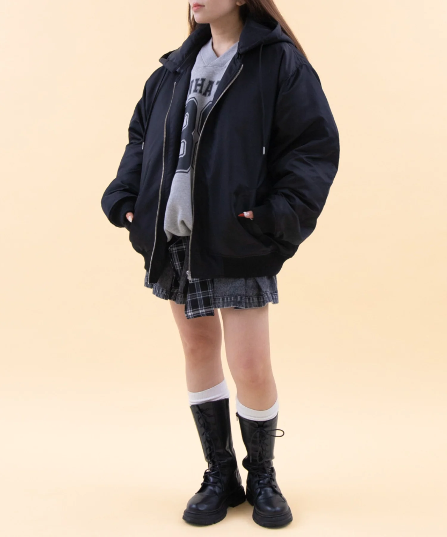 2WAYフーデッドBIGブルゾン - Image 4