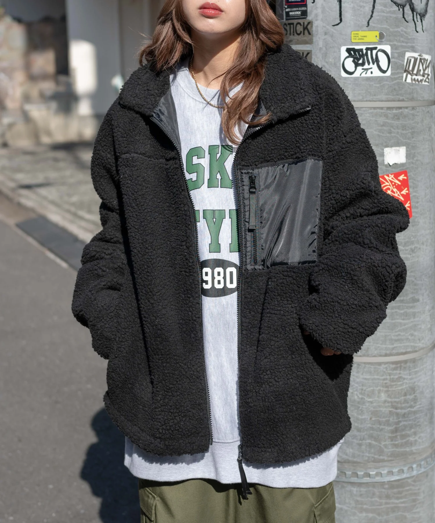 ボアスタンドブルゾン - Image 4