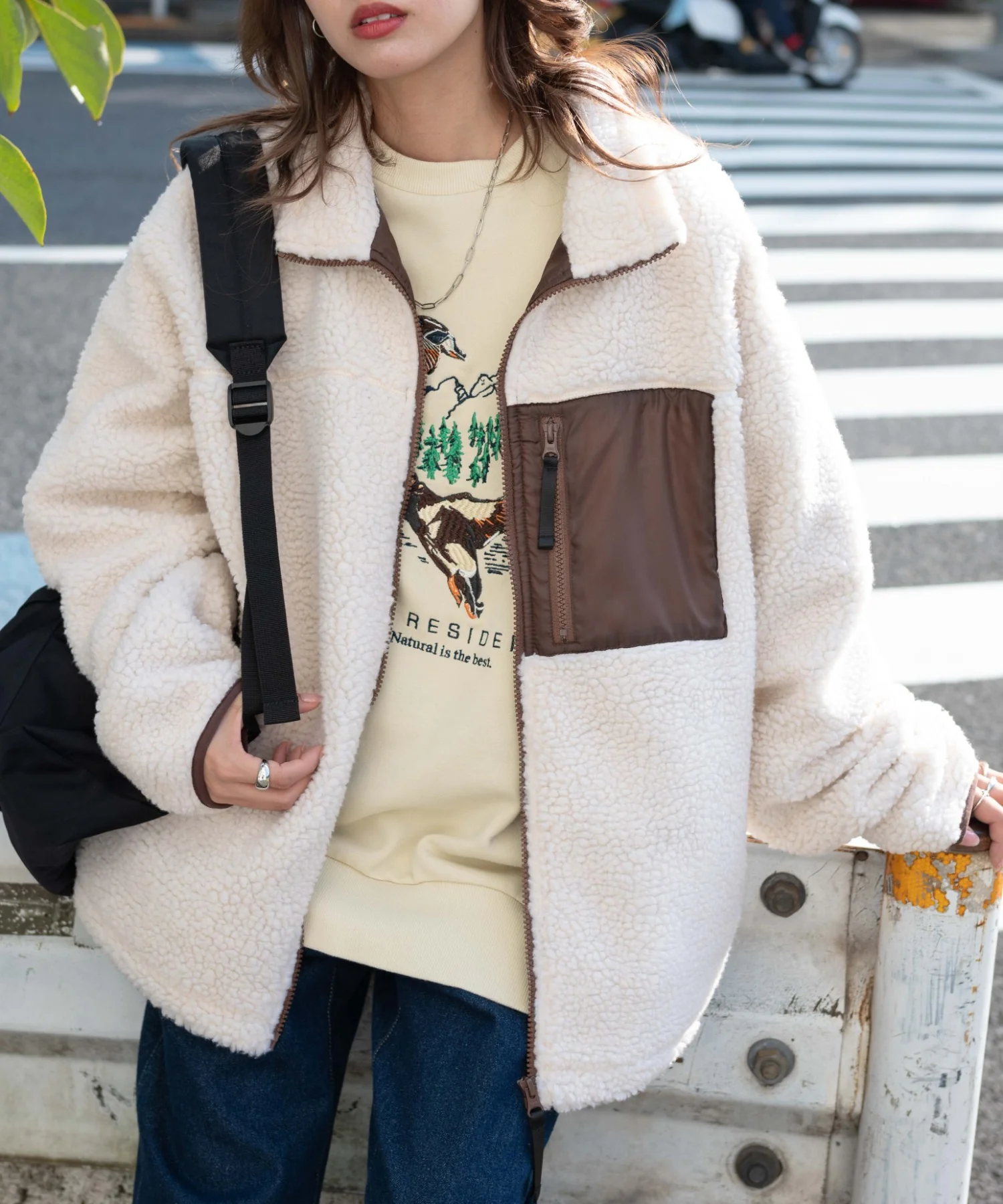 ボアスタンドブルゾン - Image 5