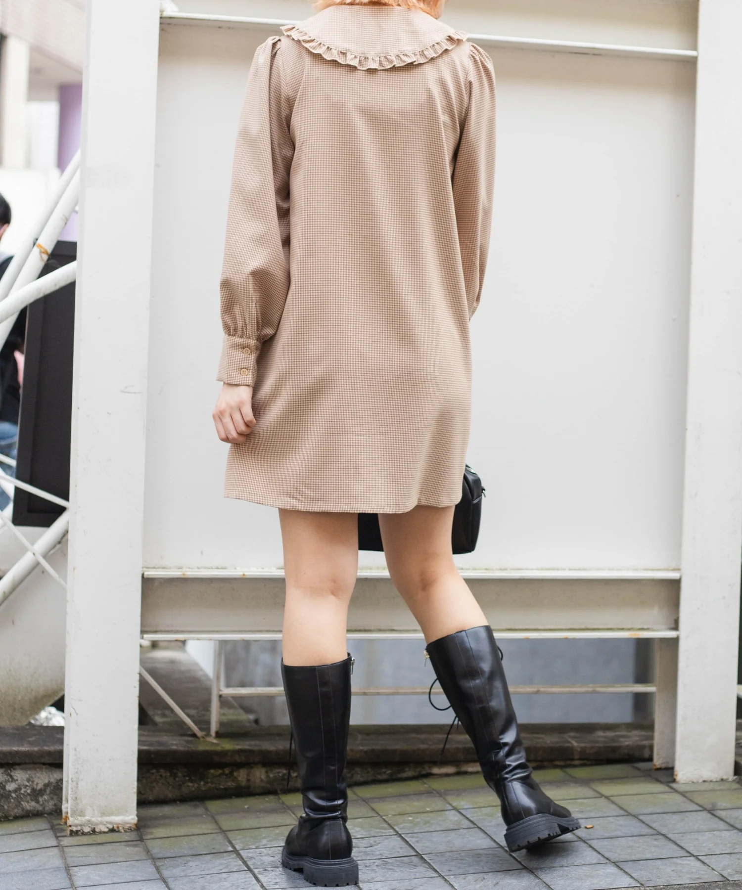 リボン付フリルカラーワンピース - Image 9