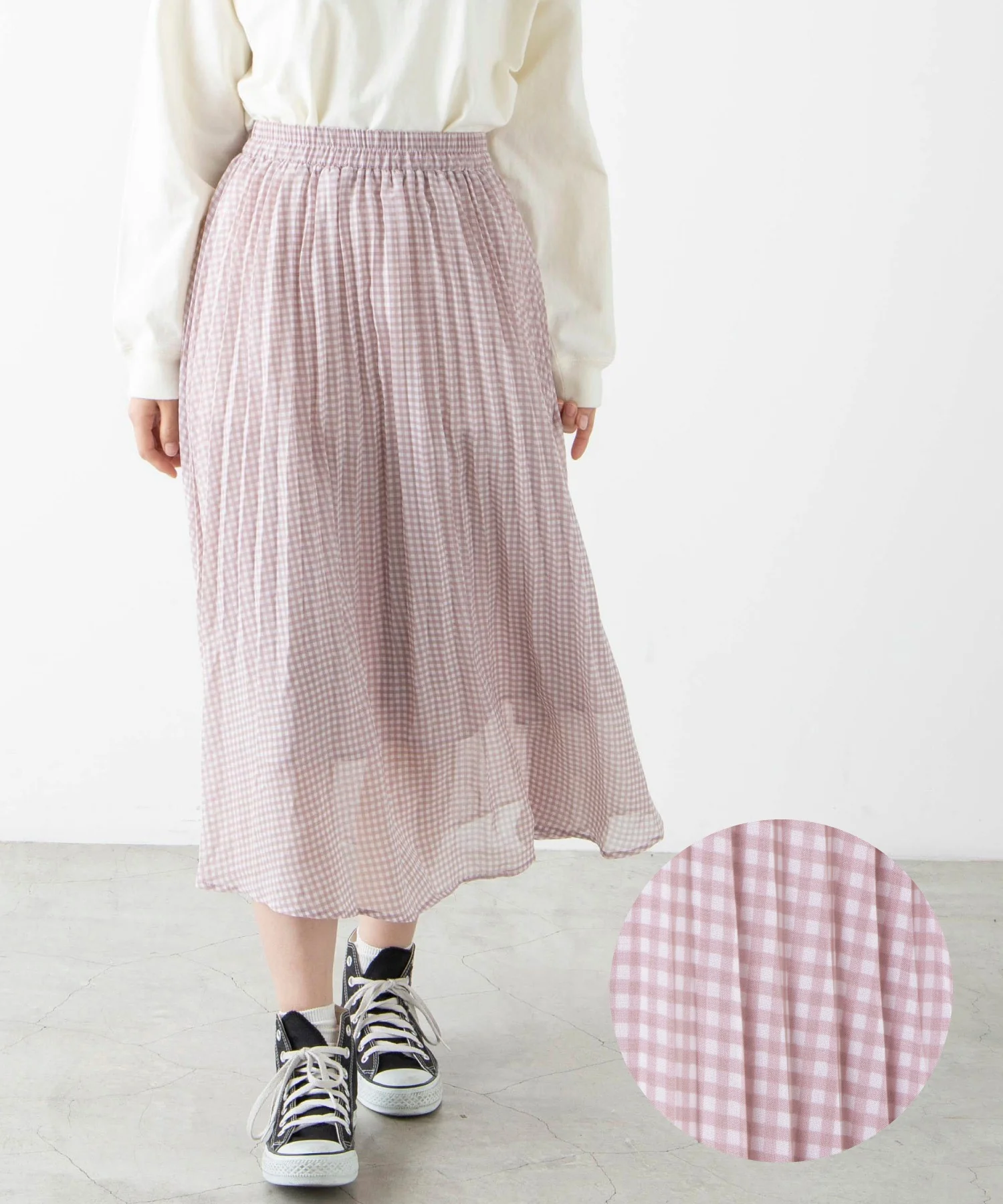 プリーツロングスカート - Image 2