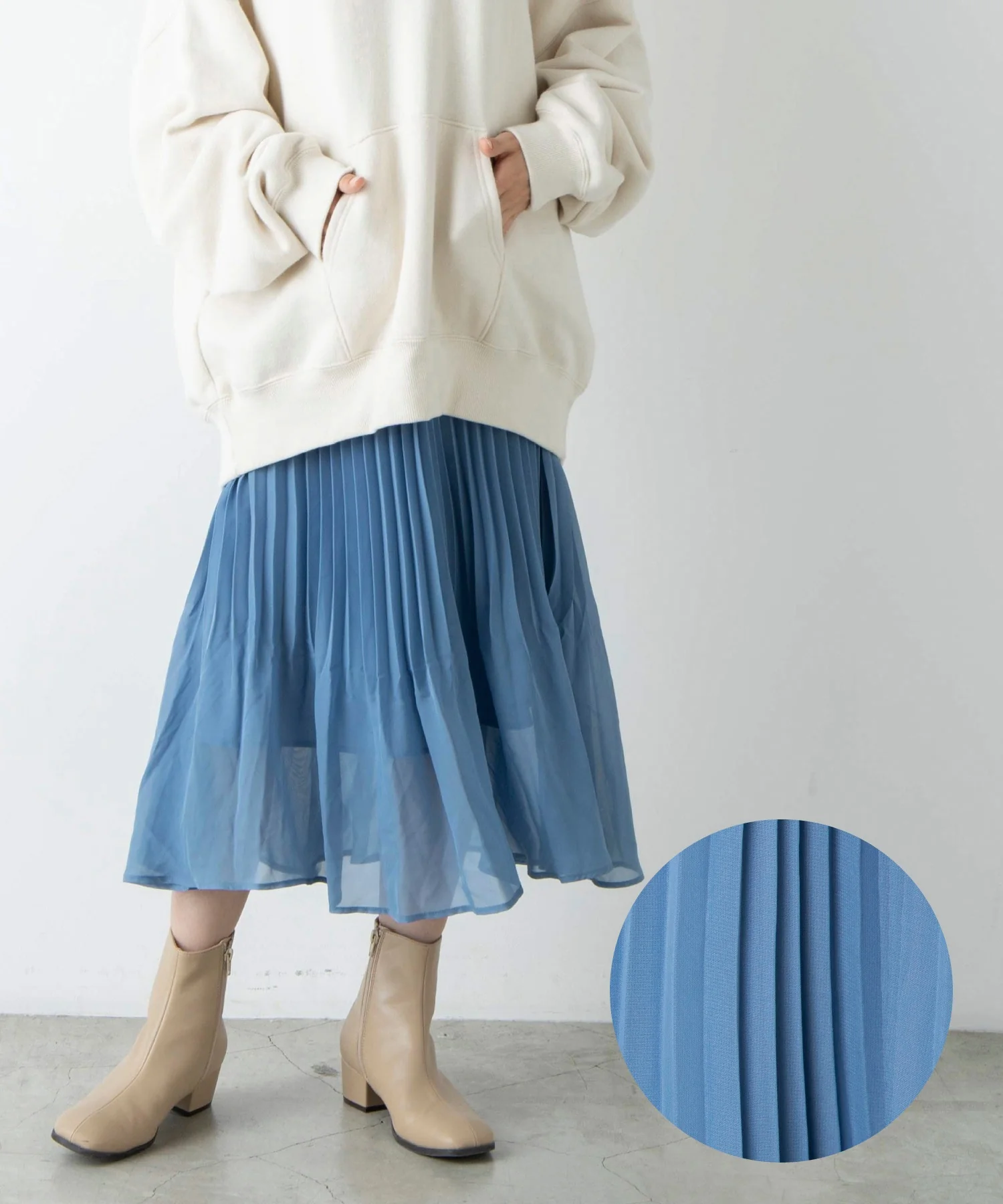 プリーツロングスカート - Image 6