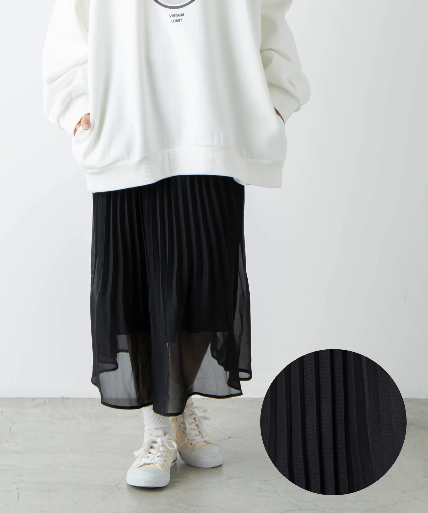 プリーツロングスカート - Image 7