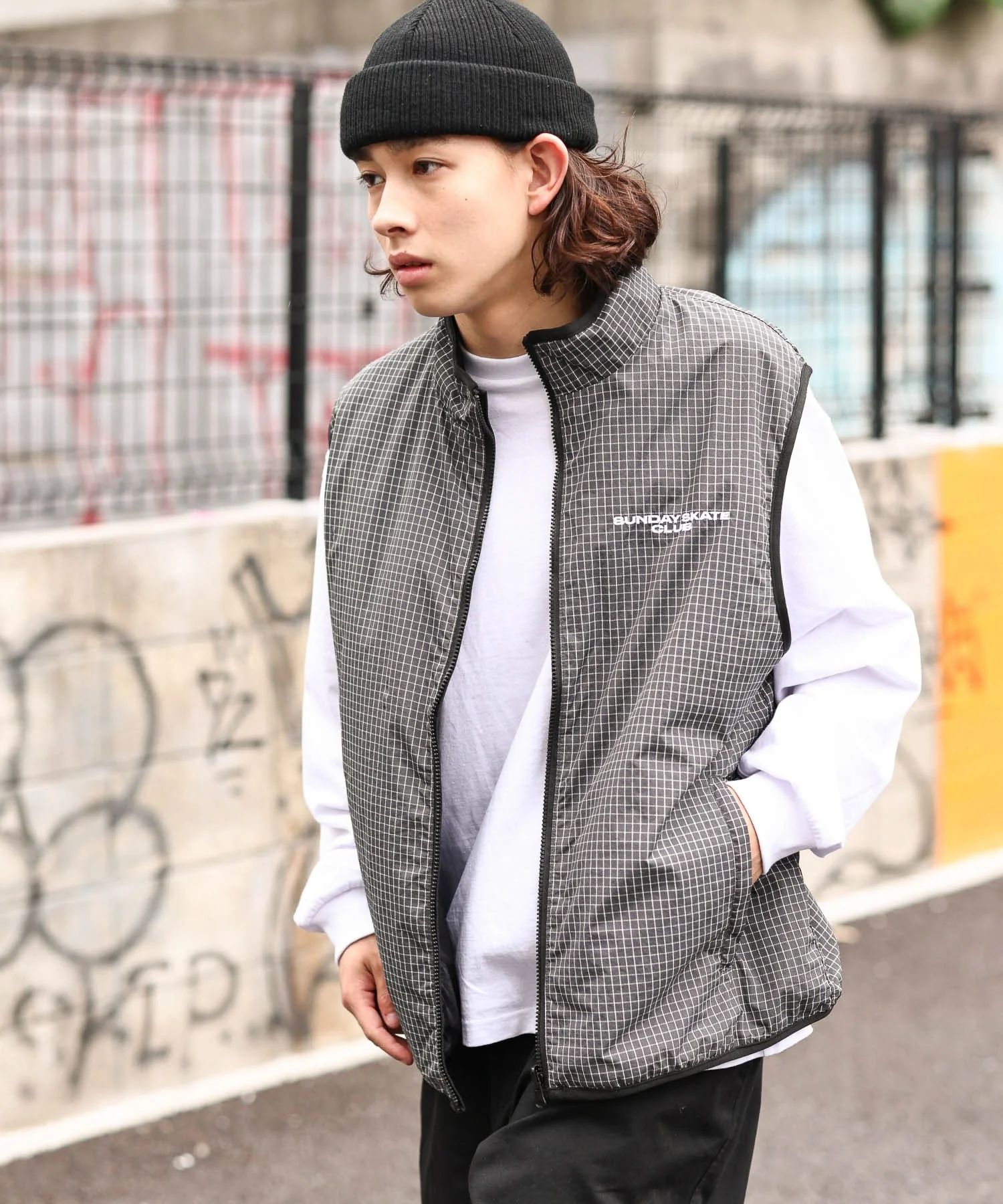 リバーシブルナイロンベスト - Image 6