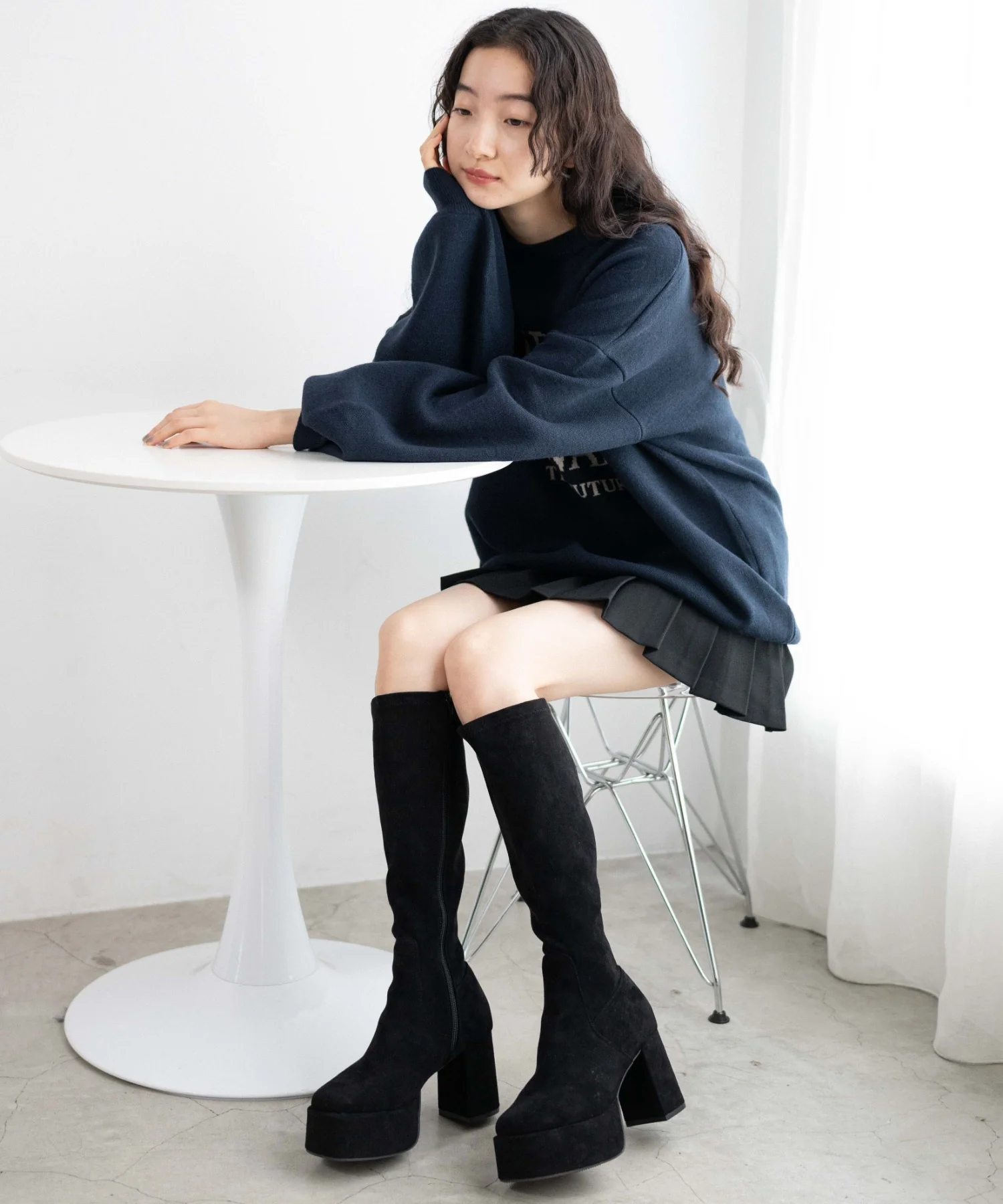 ストーム付きヒールロングブーツ - Image 7