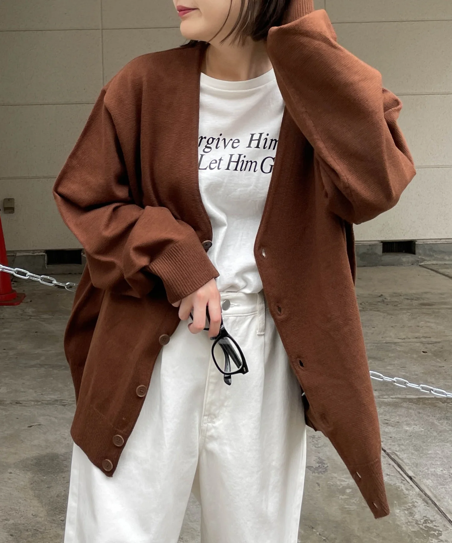 ドロップショルダーカーディガン - Image 21