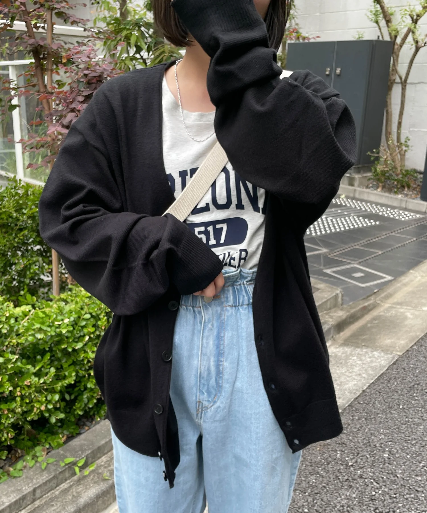ドロップショルダーカーディガン - Image 3