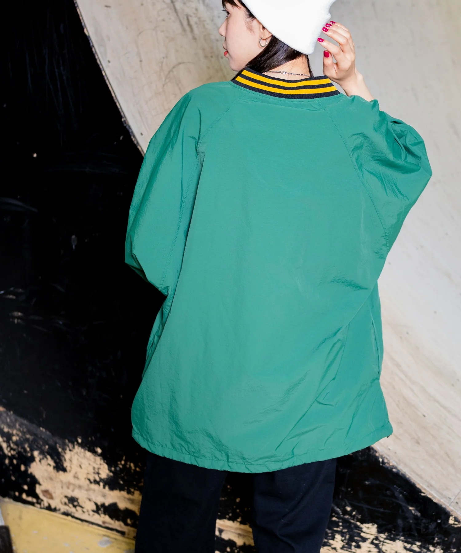 ラインリブナイロンプルオーバー - Image 11