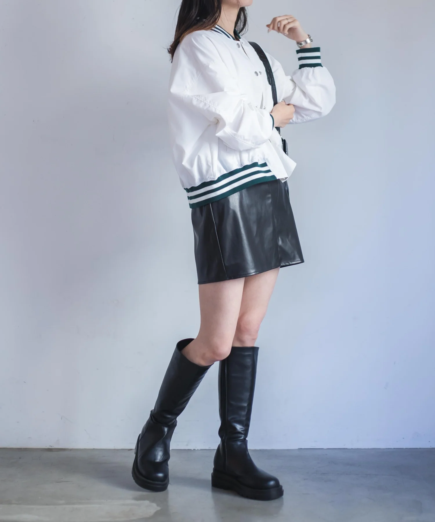ラインリブショートスタジャン - Image 15