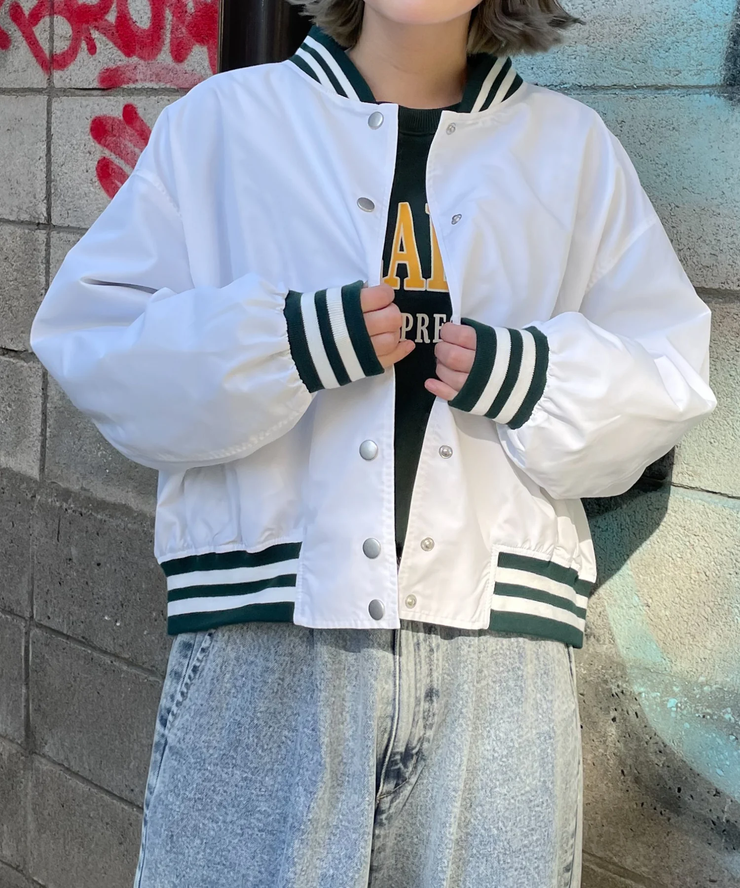 ラインリブショートスタジャン - Image 17