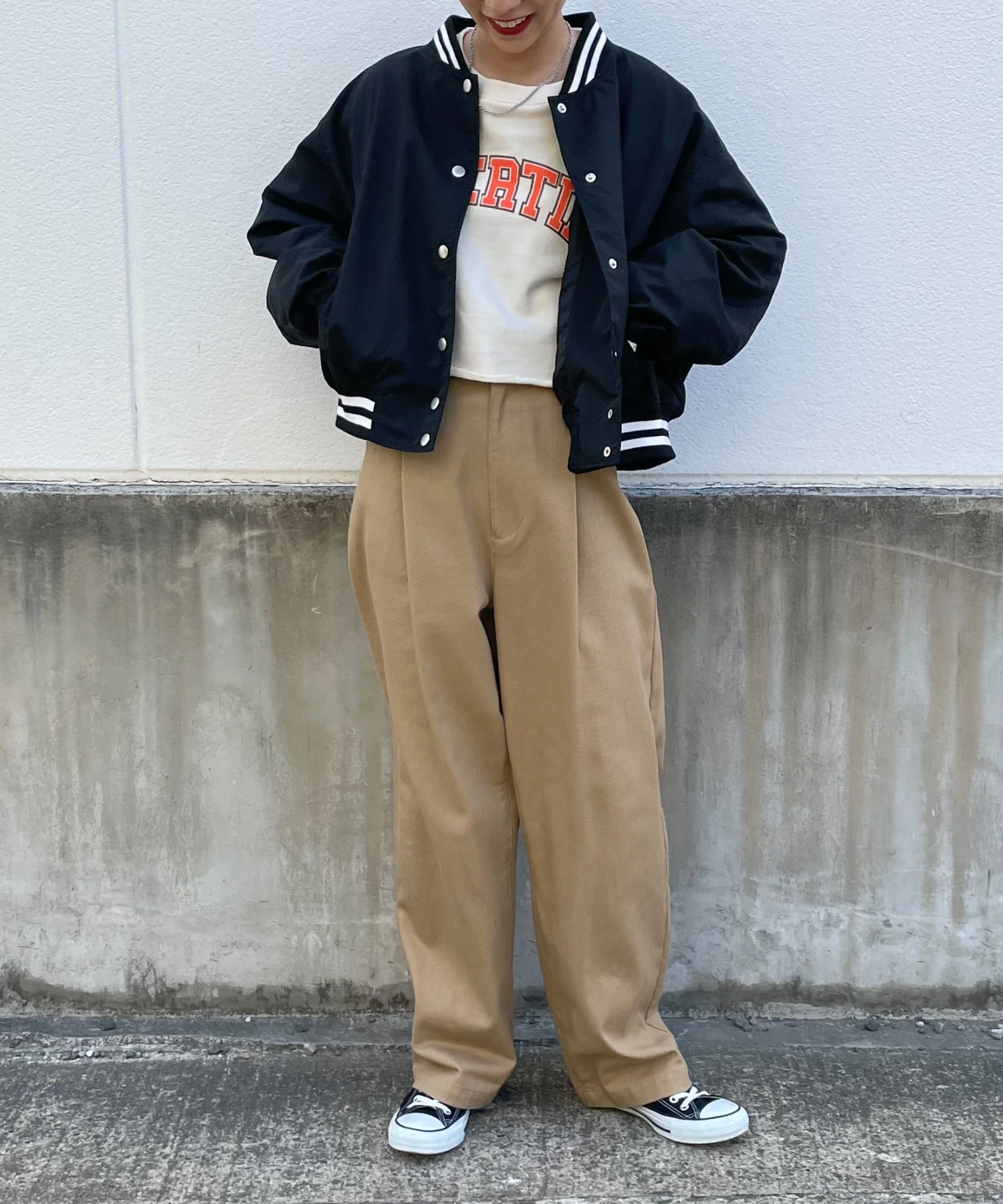ラインリブショートスタジャン - Image 24