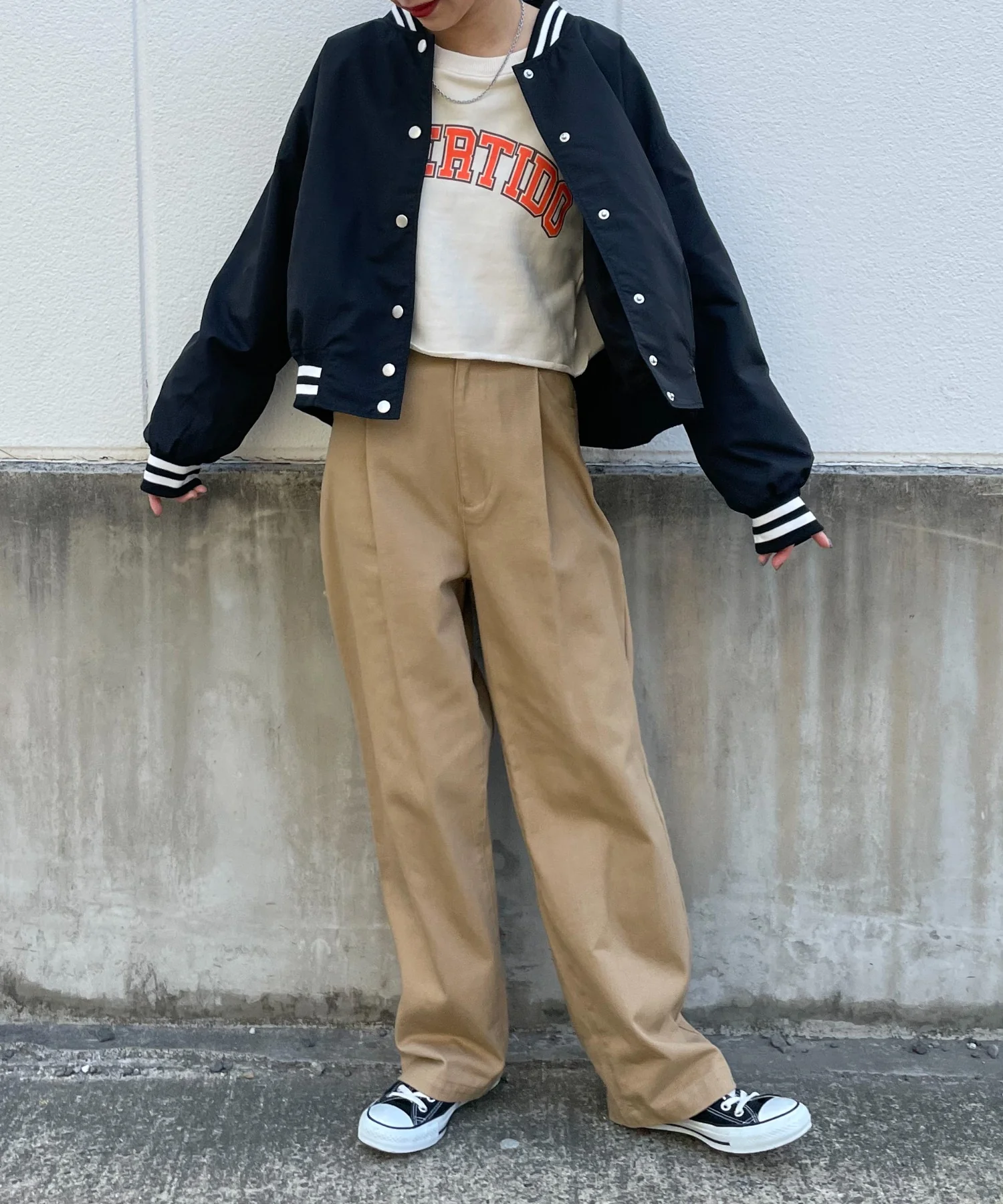 ラインリブショートスタジャン - Image 25