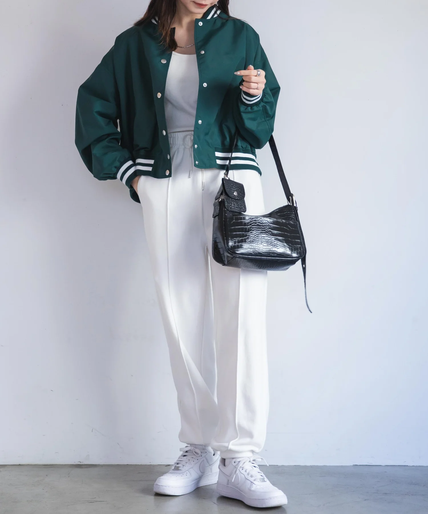ラインリブショートスタジャン - Image 5