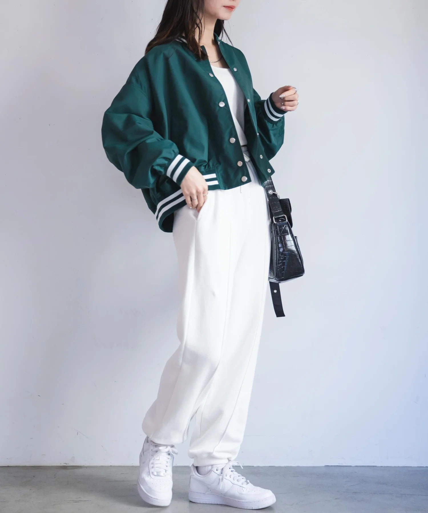 ラインリブショートスタジャン - Image 6