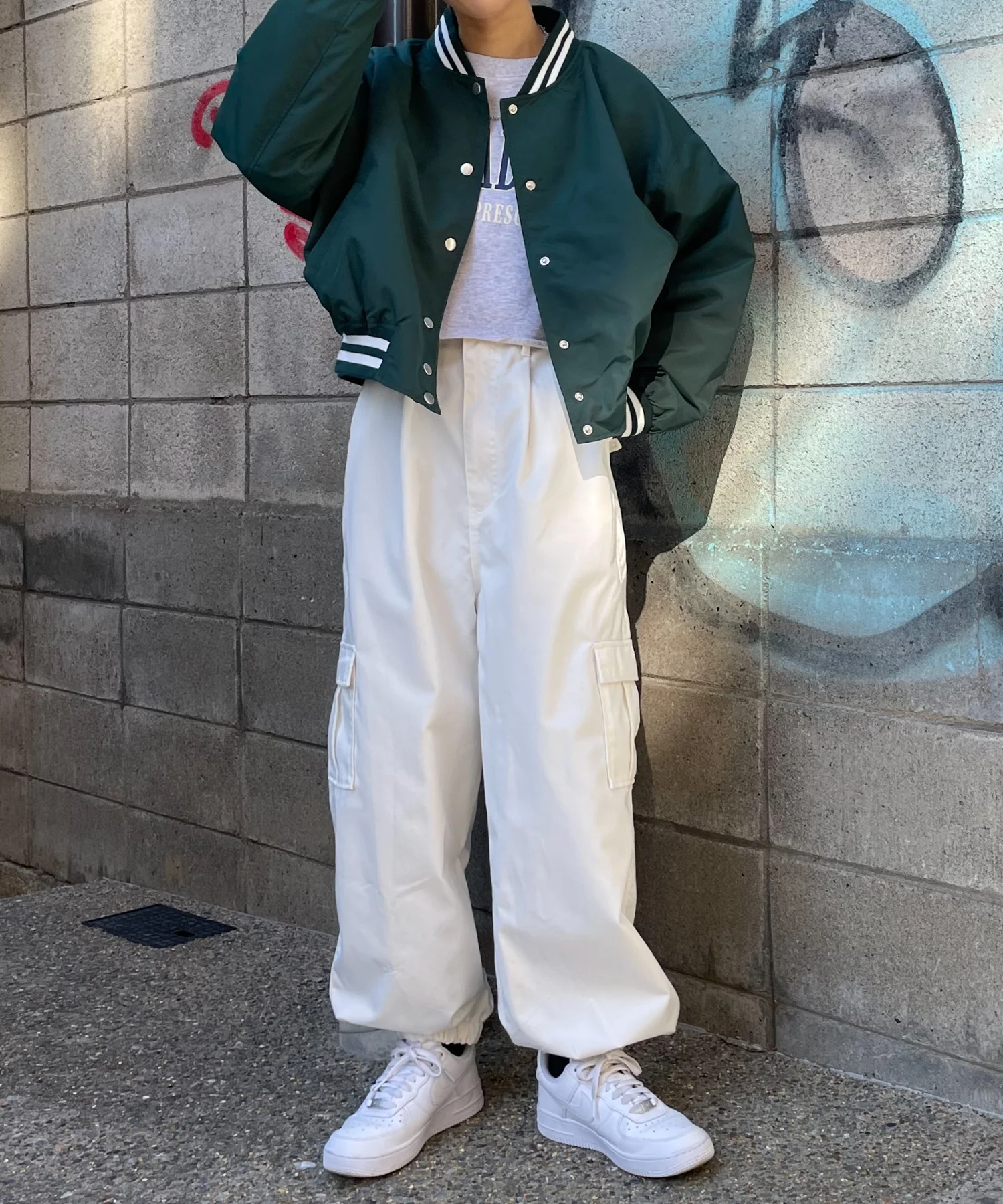 ラインリブショートスタジャン - Image 9