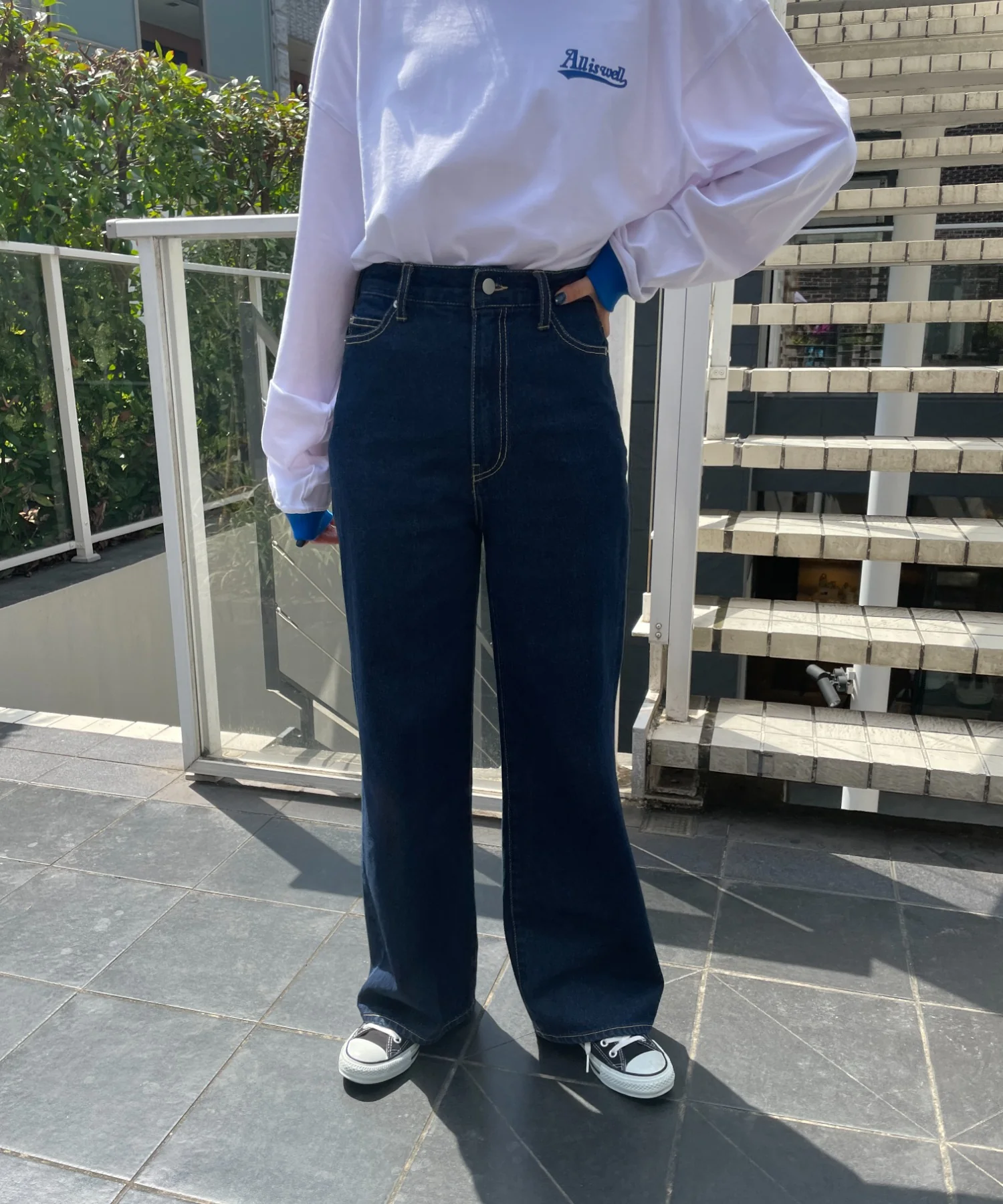 ウエストフィットワイドストレートパンツ - Image 18