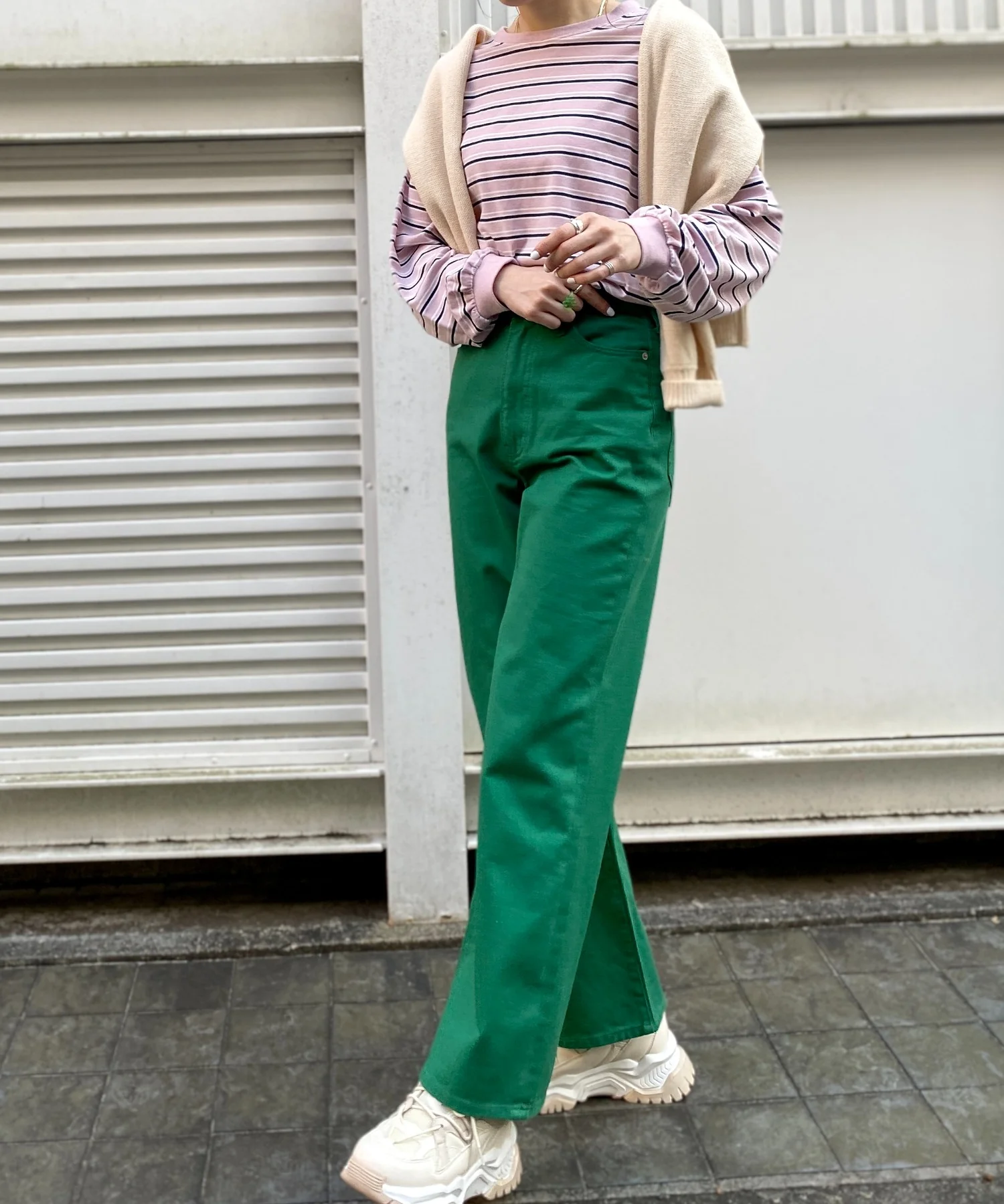 ウエストフィットワイドストレートパンツ - Image 30