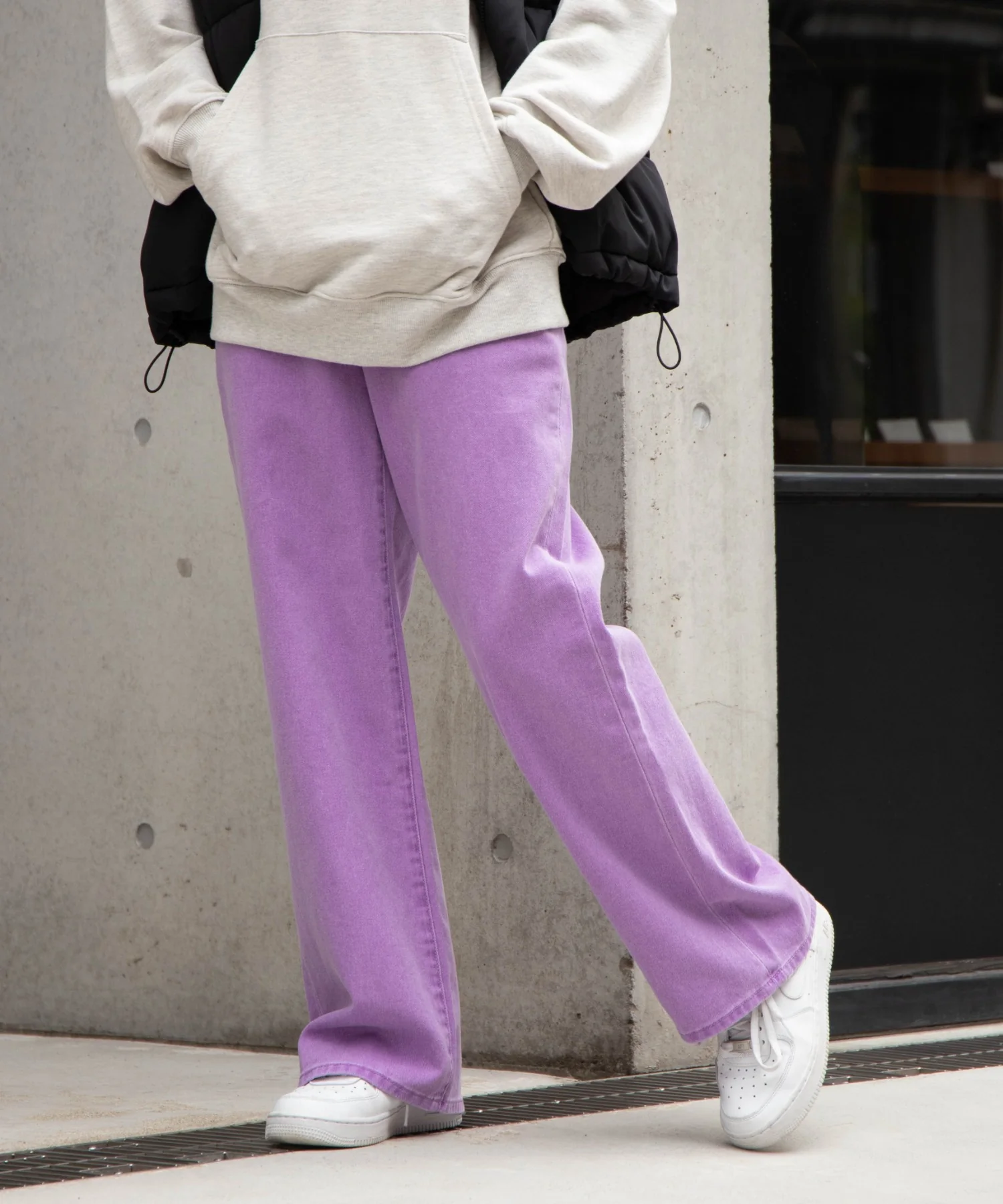 ウエストフィットワイドストレートパンツ - Image 4