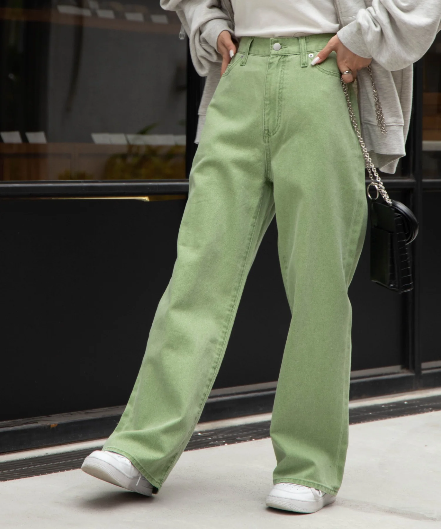ウエストフィットワイドストレートパンツ - Image 8