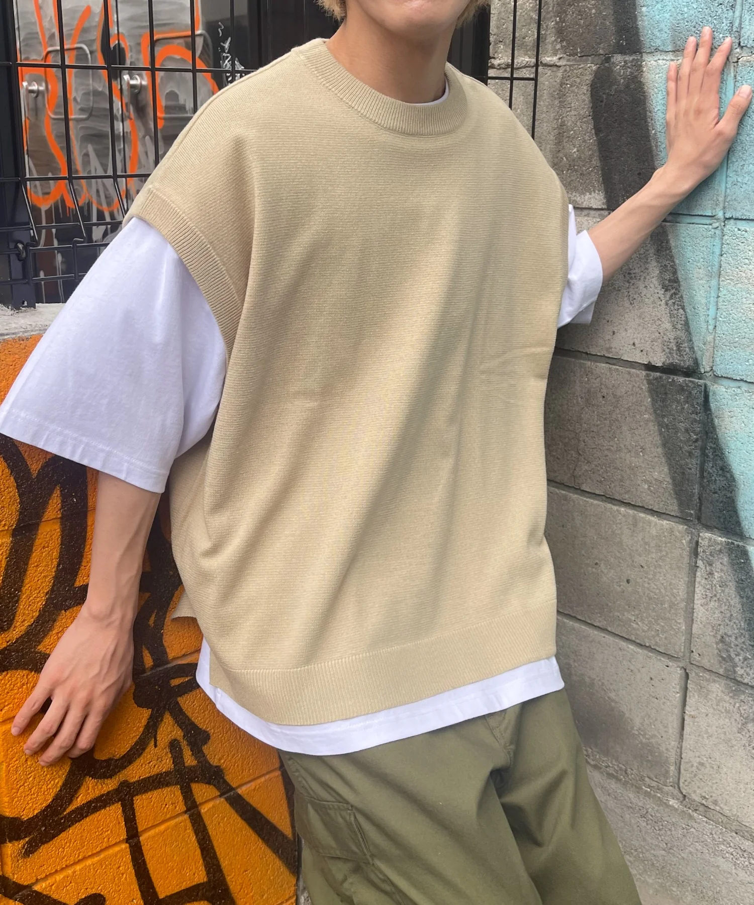 カラールーズニットベスト - Image 2