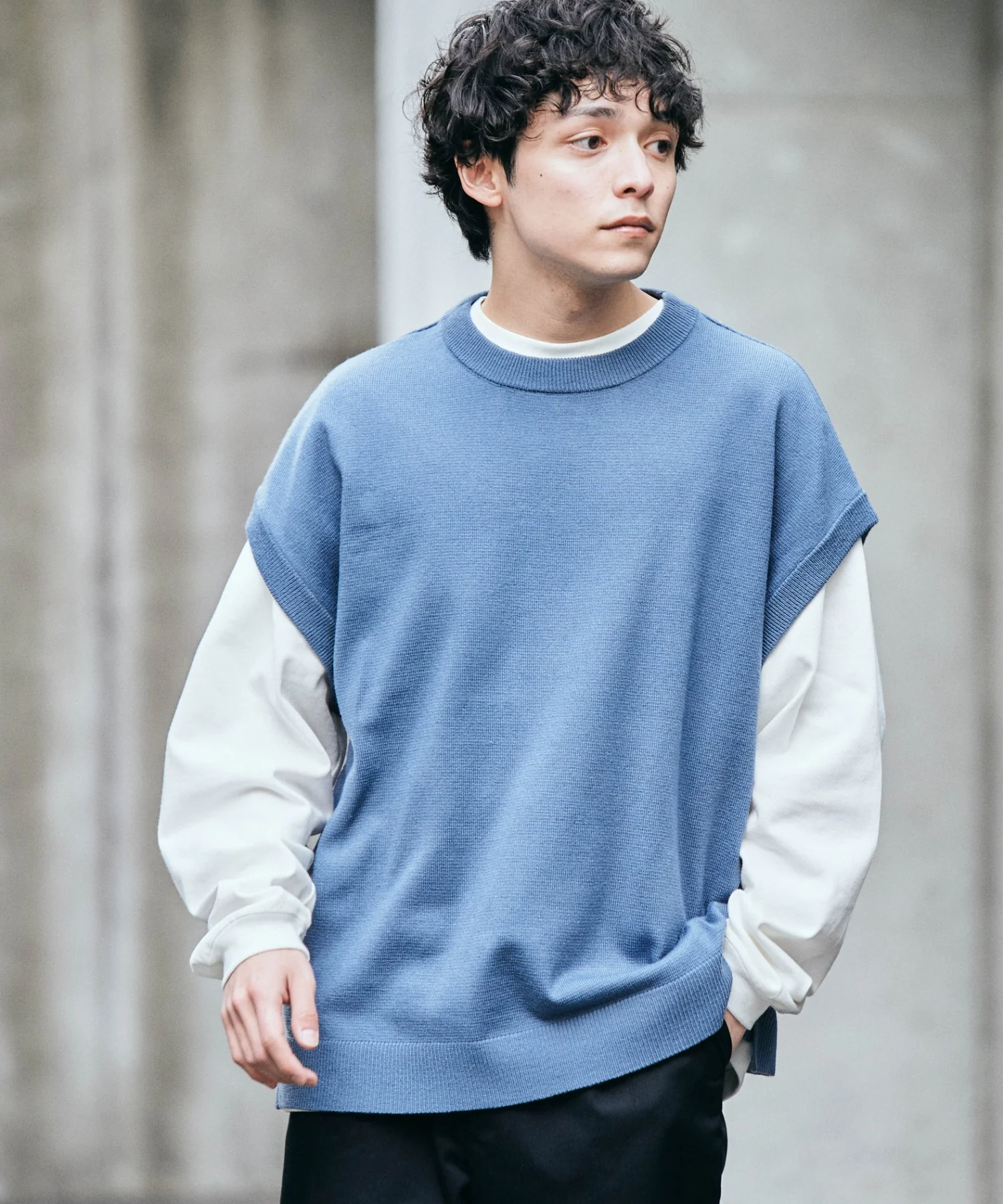 カラールーズニットベスト - Image 4