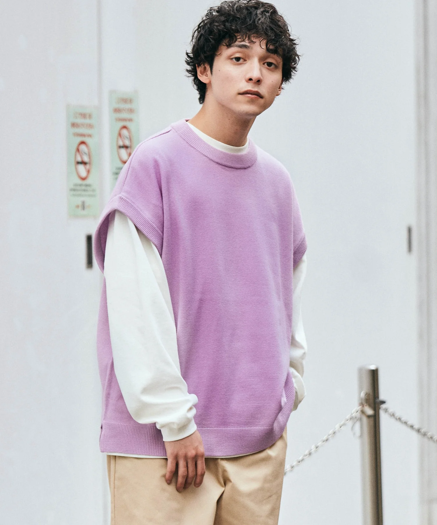 カラールーズニットベスト - Image 6