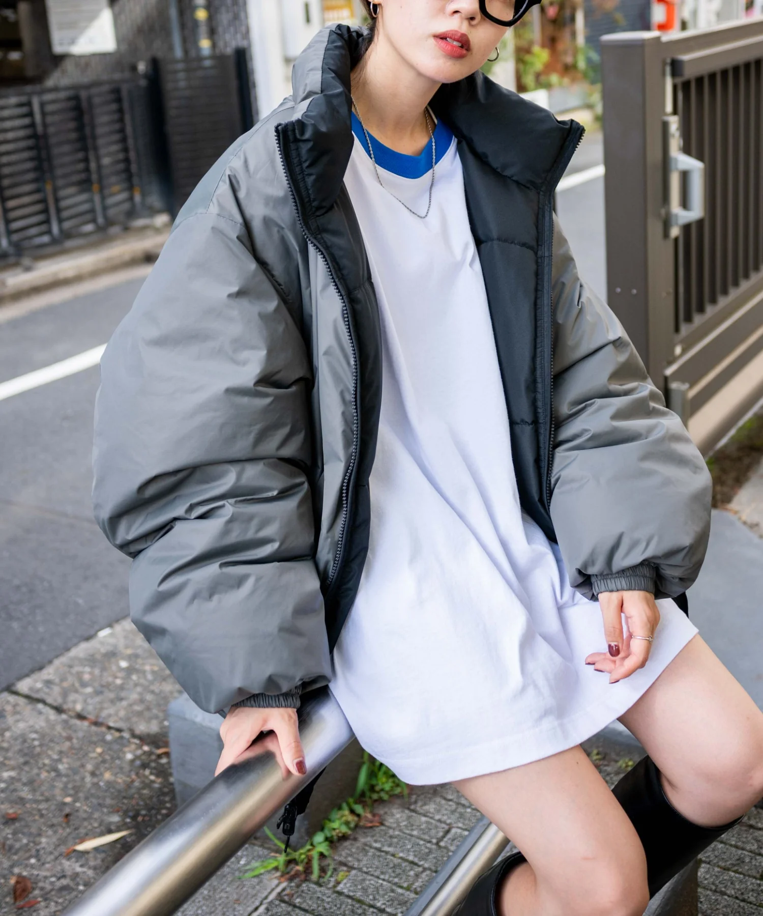 リバーシブルパデッドブルゾン - Image 26