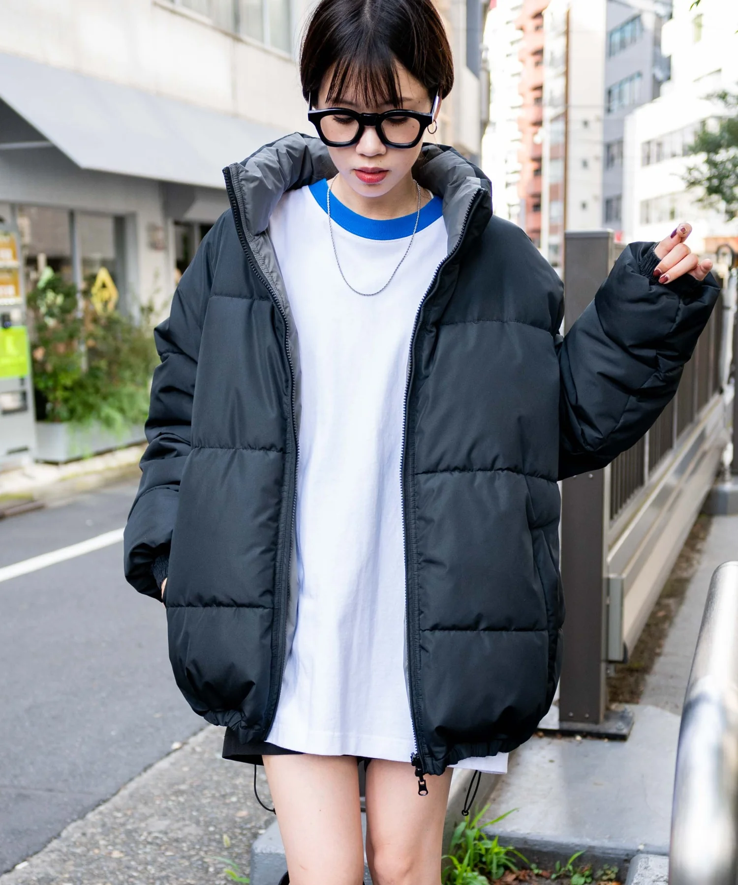 リバーシブルパデッドブルゾン - Image 3