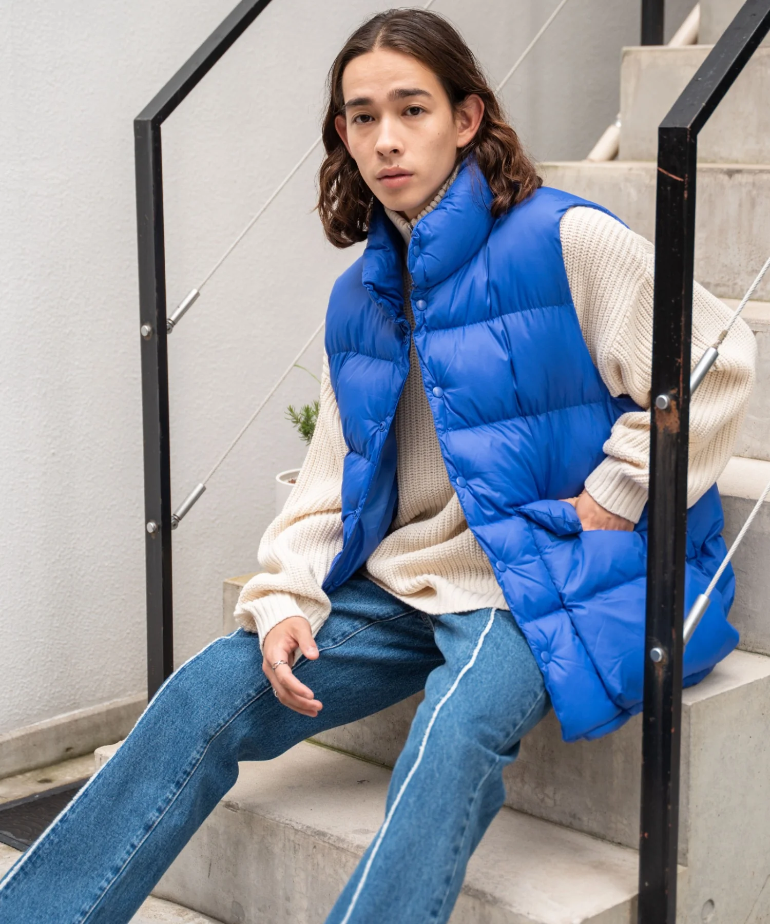 カラーナイロンパテッドベスト - Image 30