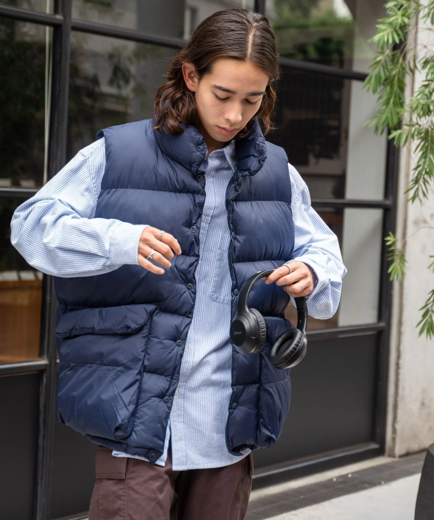カラーナイロンパテッドベスト - Image 4