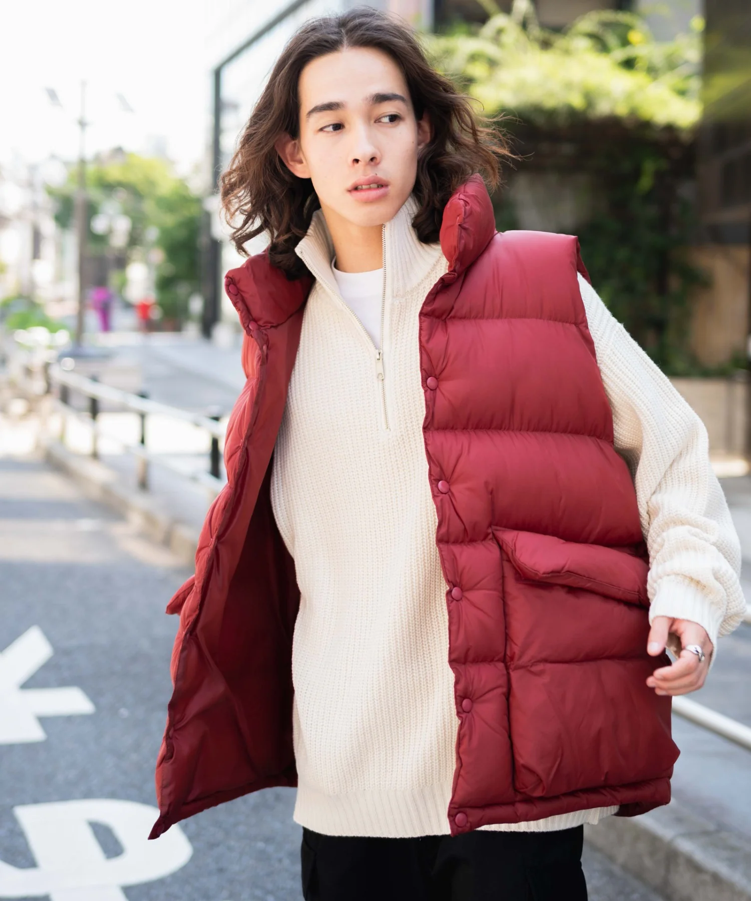 カラーナイロンパテッドベスト - Image 46