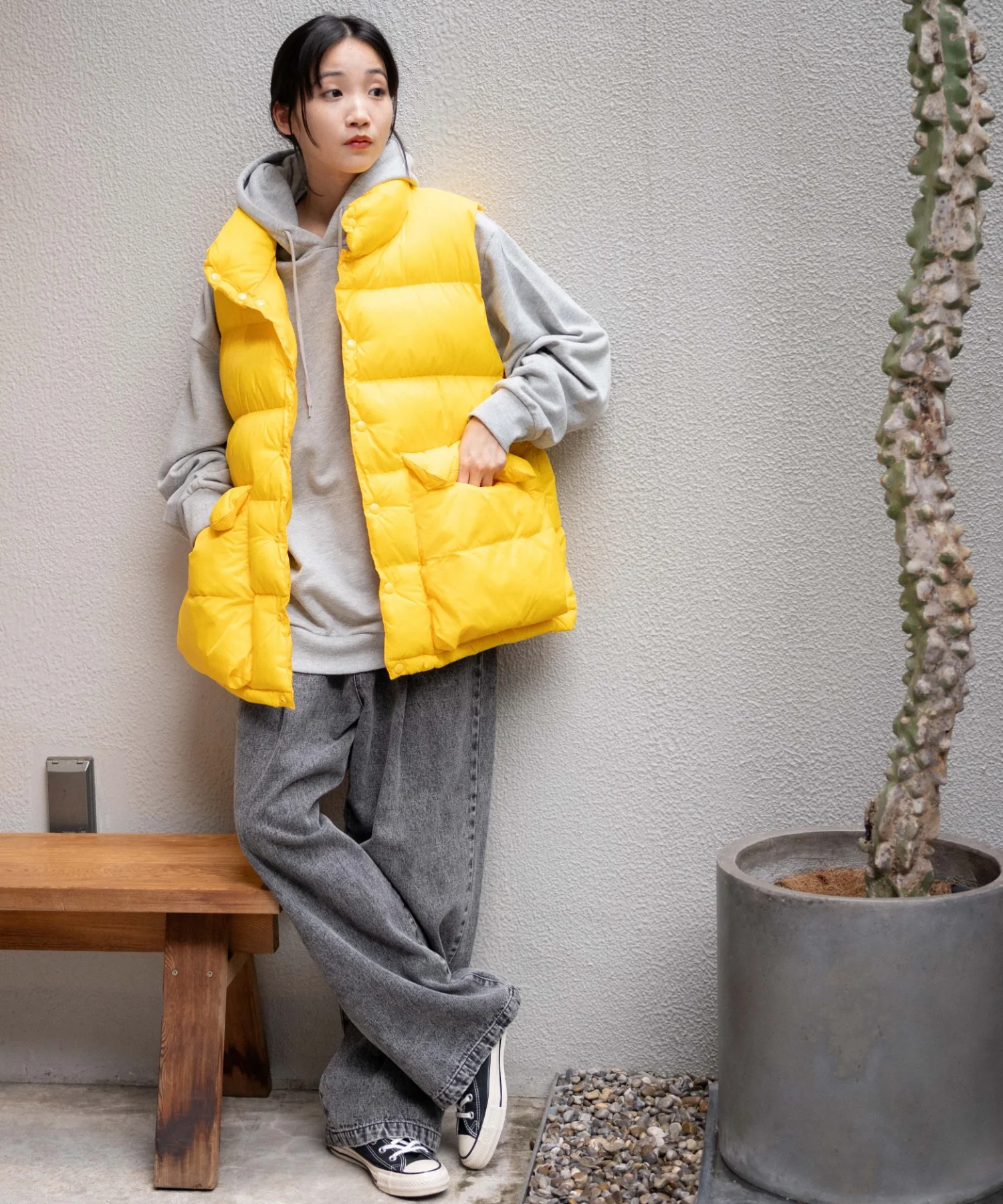 カラーナイロンパテッドベスト - Image 52