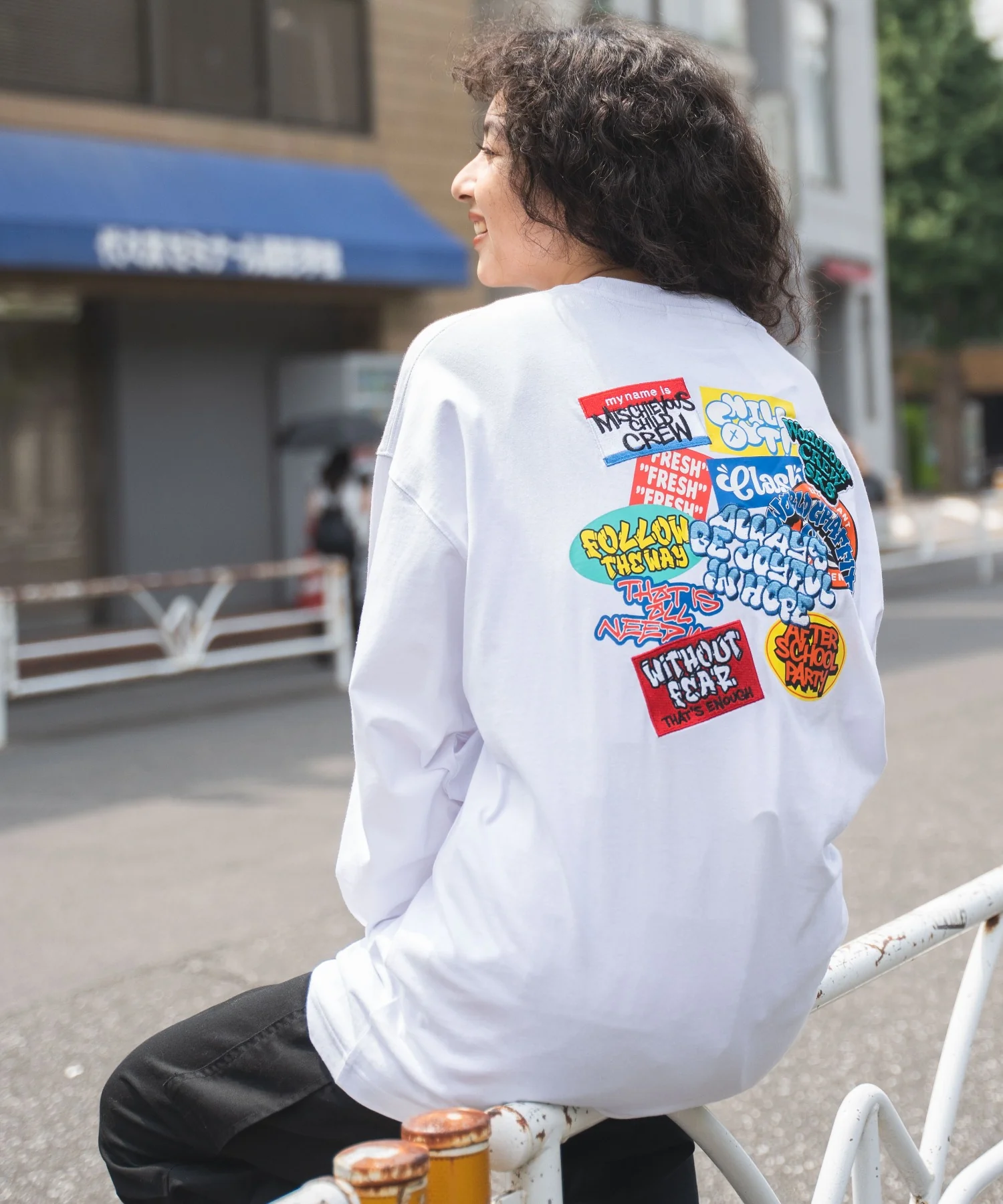 ヘビーウエイトワッペンロゴロンT - Image 3